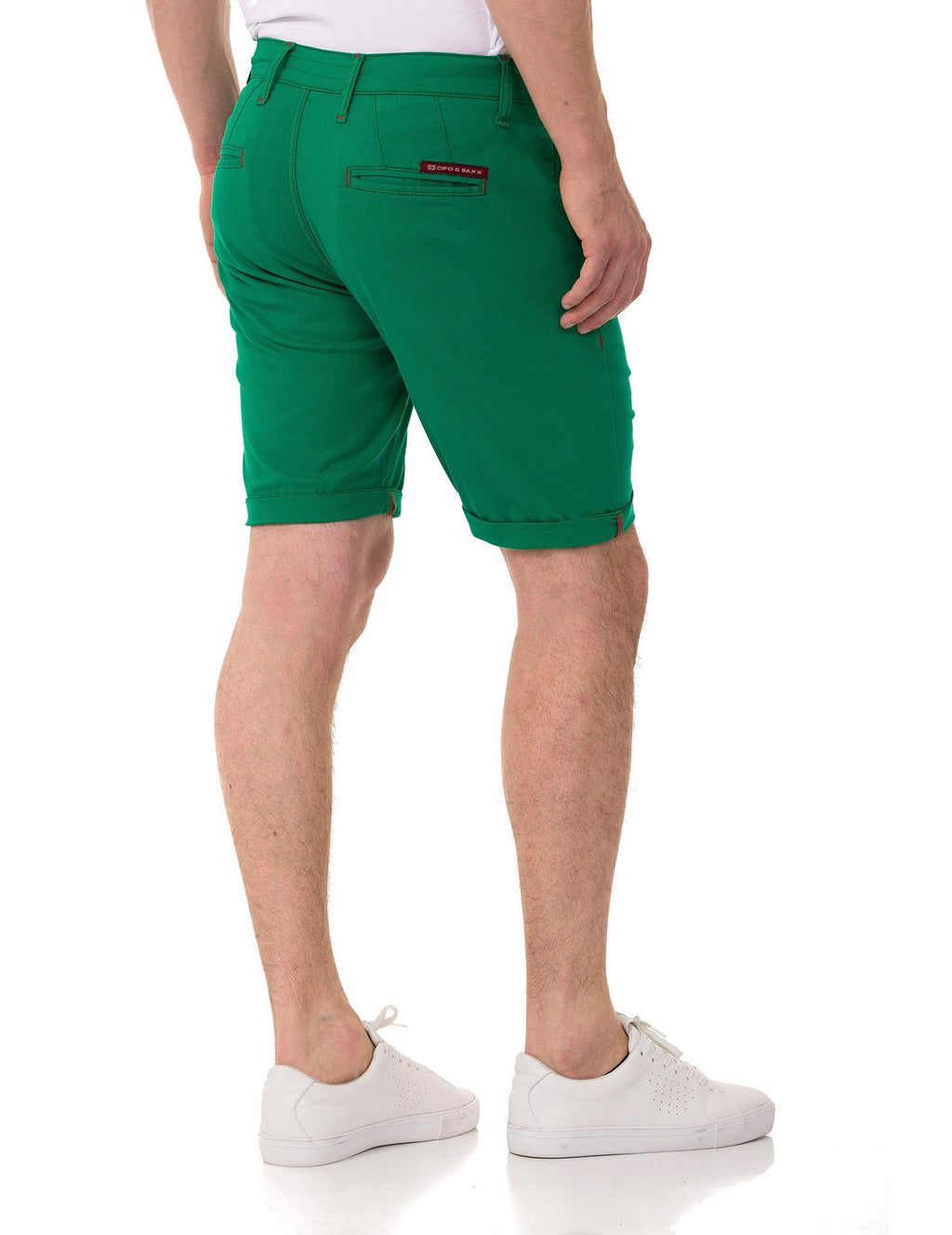 CK272 Men's Basic Linen Capri Shorts Relaxed Fit Summer Bermuda