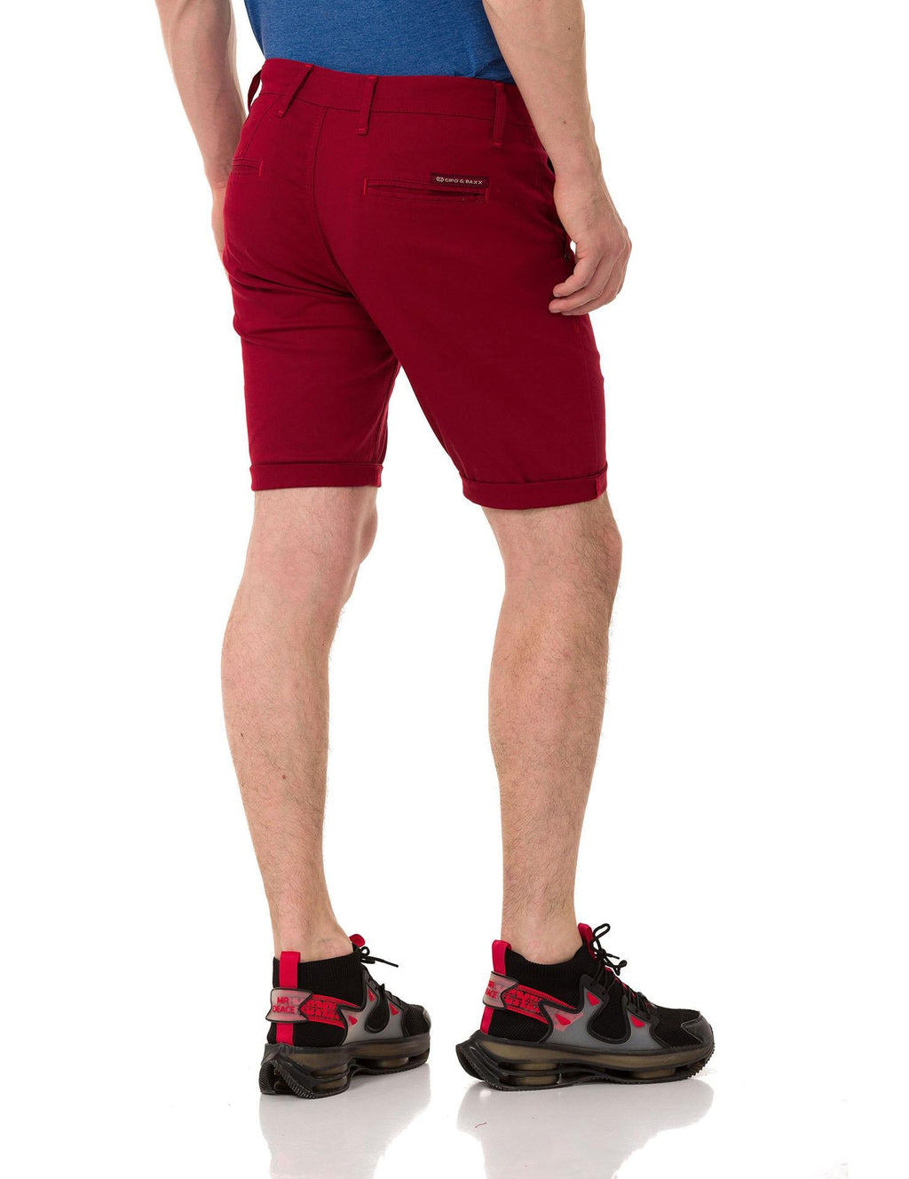 CK272 Men's Basic Linen Capri Shorts Relaxed Fit Summer Bermuda
