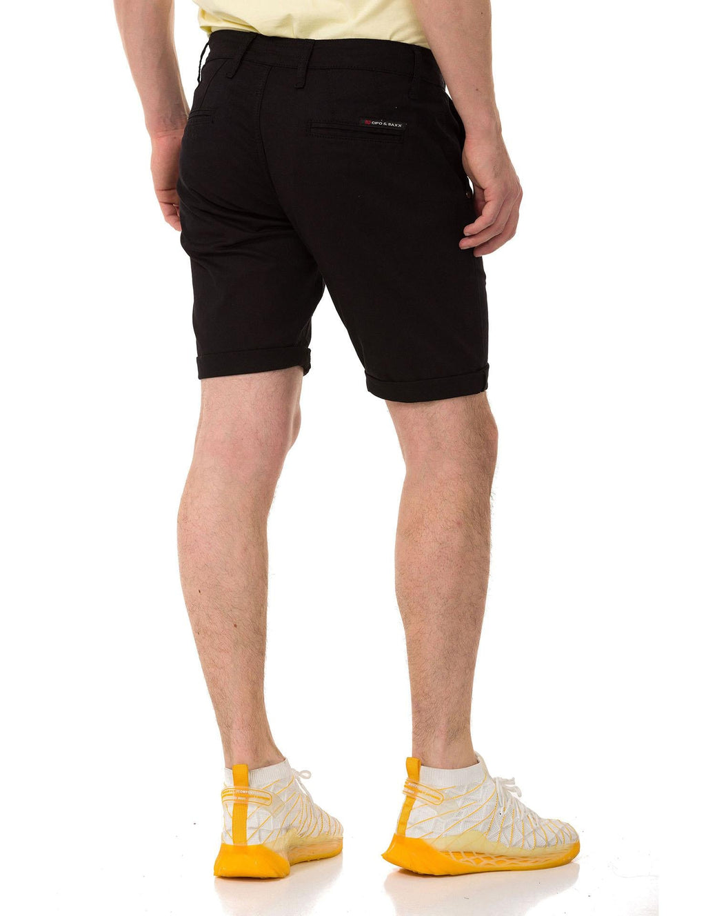 CK272 Men's Basic Linen Capri Shorts Relaxed Fit Summer Bermuda