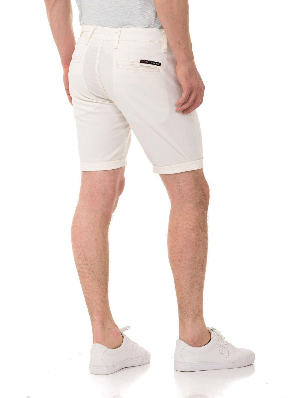 CK272 Men's Basic Linen Capri Shorts Relaxed Fit Summer Bermuda