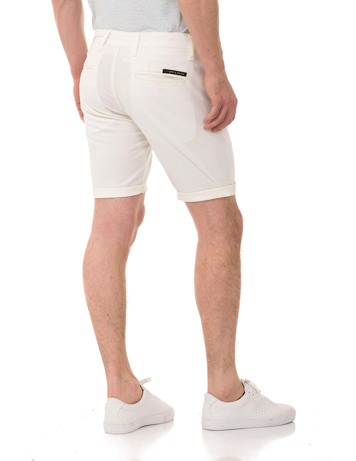 CK272 Men's Basic Linen Capri Shorts Relaxed Fit Summer Bermuda