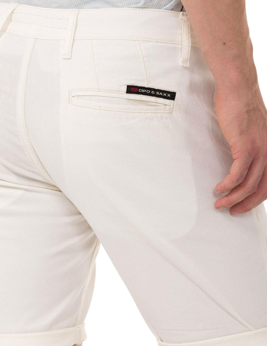 CK272 Men's Basic Linen Capri Shorts Relaxed Fit Summer Bermuda