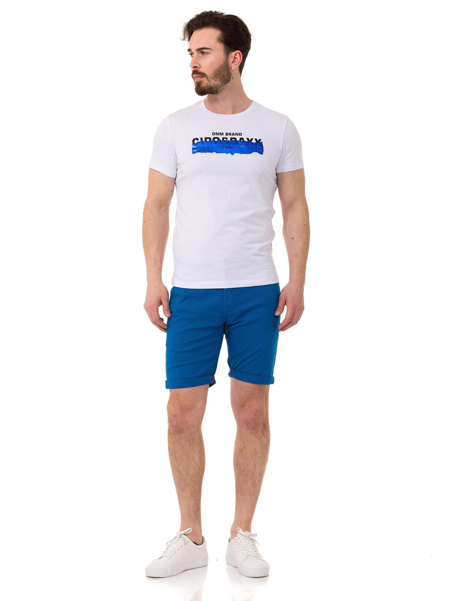 CK272 Men's Basic Linen Capri Shorts Relaxed Fit Summer Bermuda