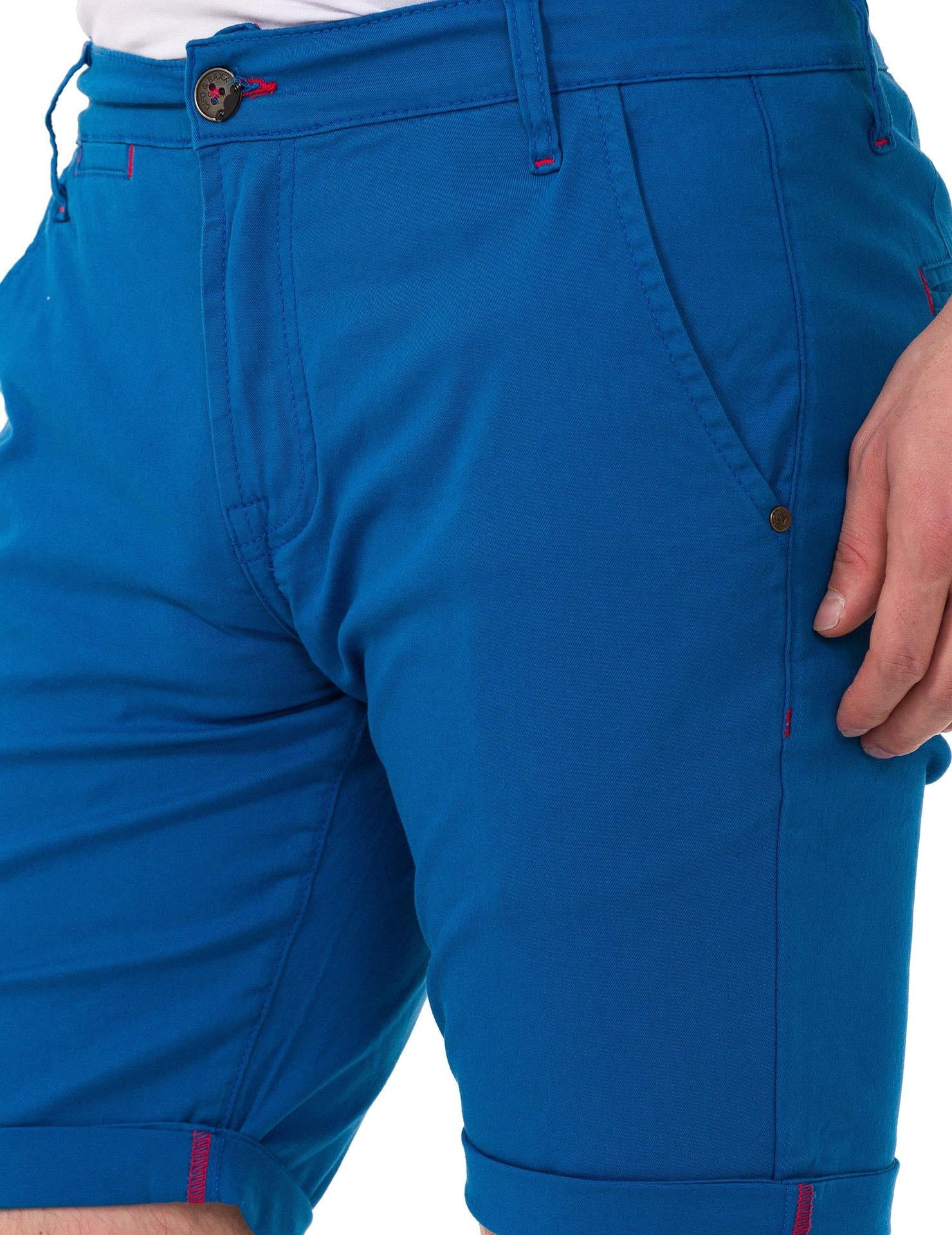 CK272 Men's Basic Linen Capri Shorts Relaxed Fit Summer Bermuda