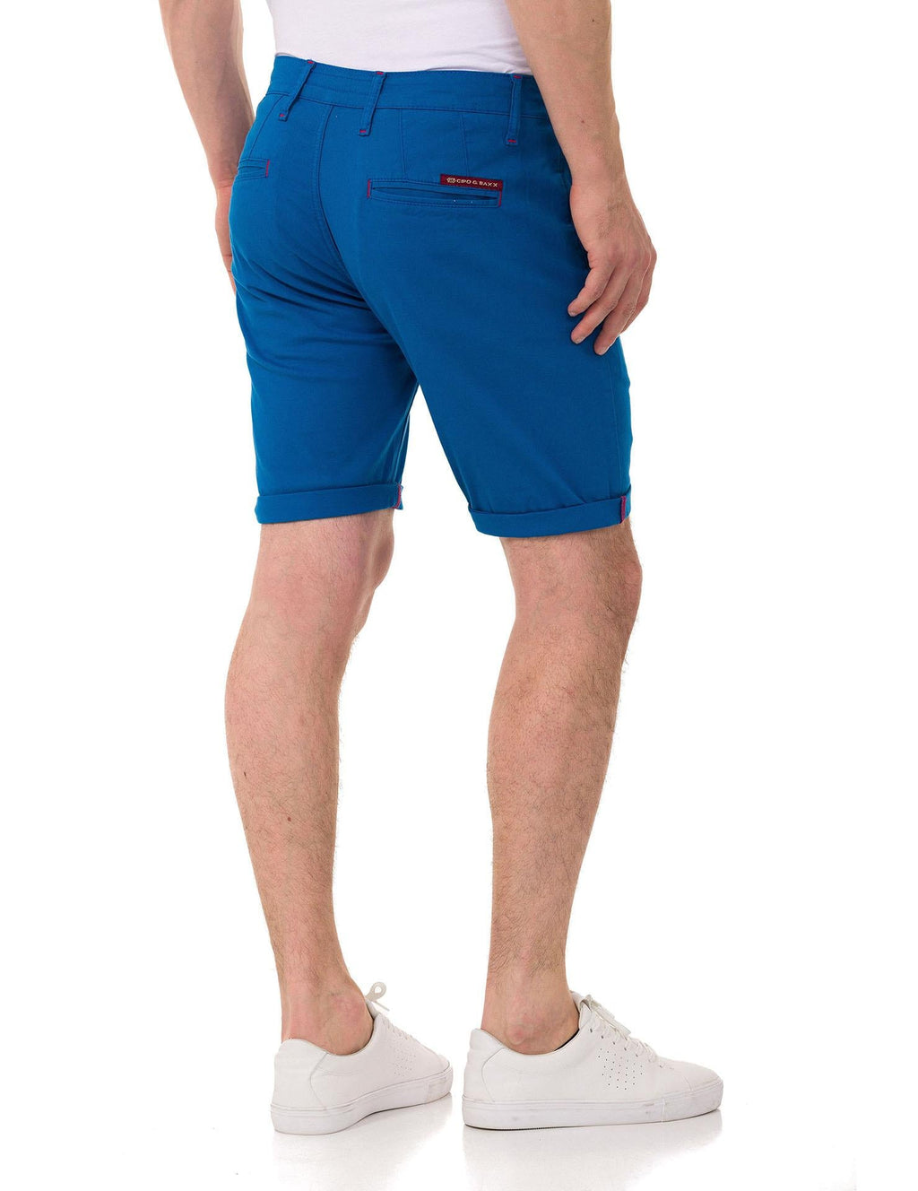 CK272 Men's Basic Linen Capri Shorts Relaxed Fit Summer Bermuda