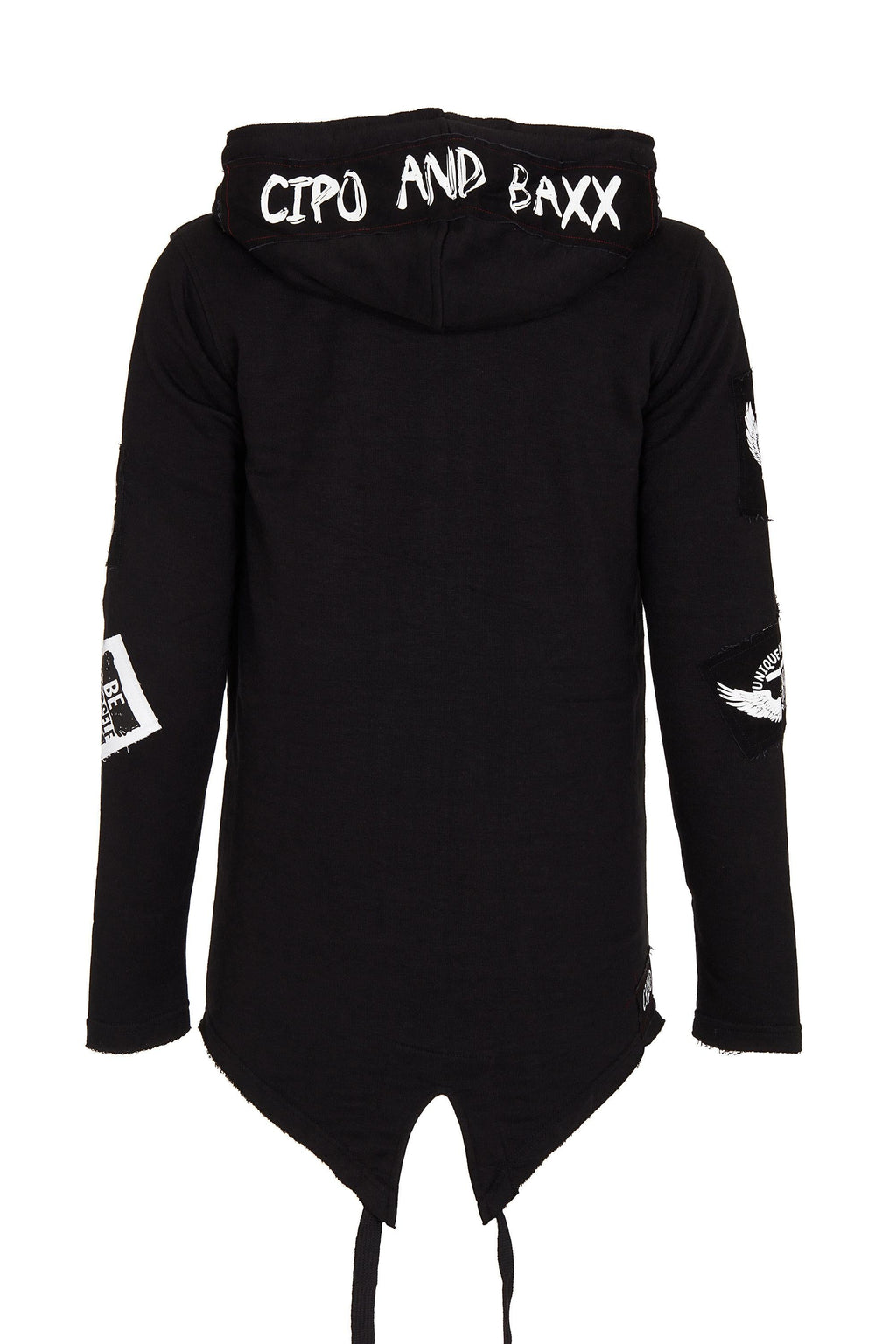 CL240 Appliqué Hooded Long Men's Sweatshirt