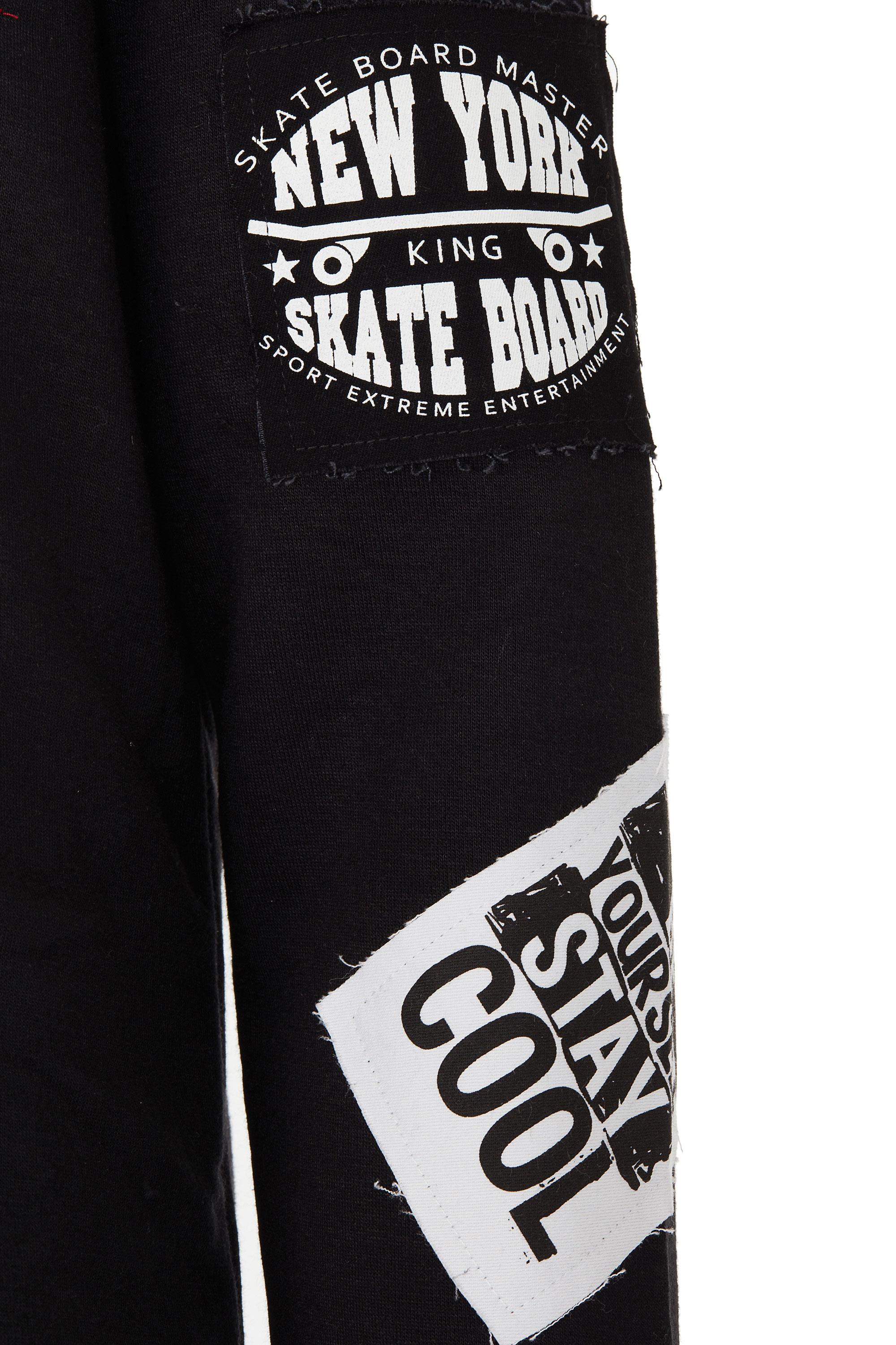 CL240 Appliqué Hooded Long Men's Sweatshirt