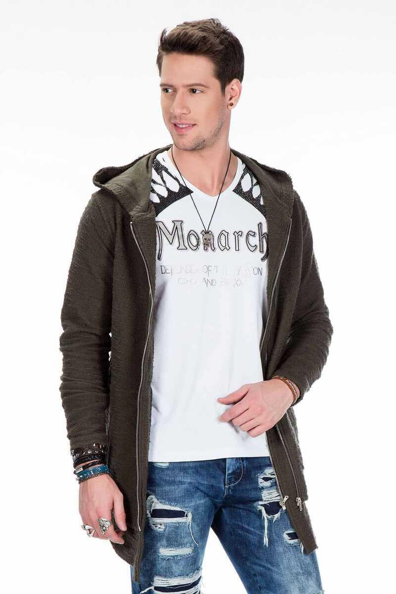 CL296 Double Zip Long Lightweight Sweatshirt