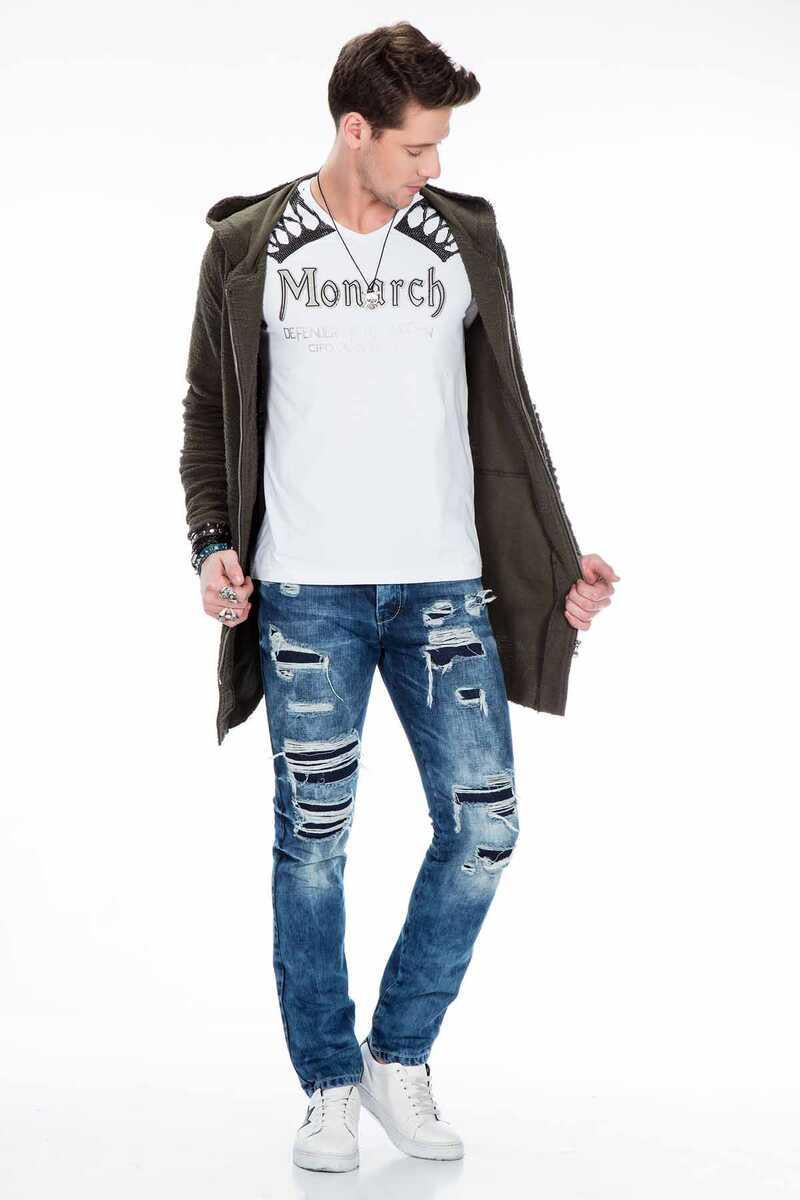 CL296 Double Zip Long Lightweight Sweatshirt
