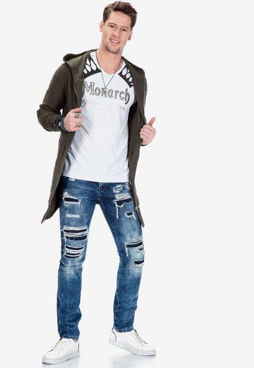 CL296 Double Zip Long Lightweight Sweatshirt