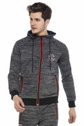 CL371 Marl Striped Hooded Men's Tracksuit