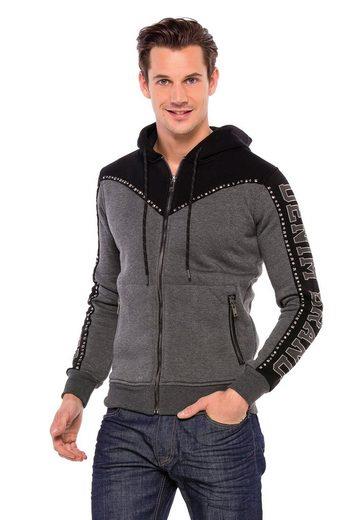 CL381 Metal Drop Stone Hooded Winter Sweatshirt