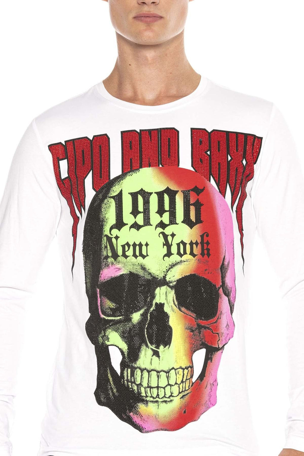 CL406 Colorful Skull Men's Sweatshirt