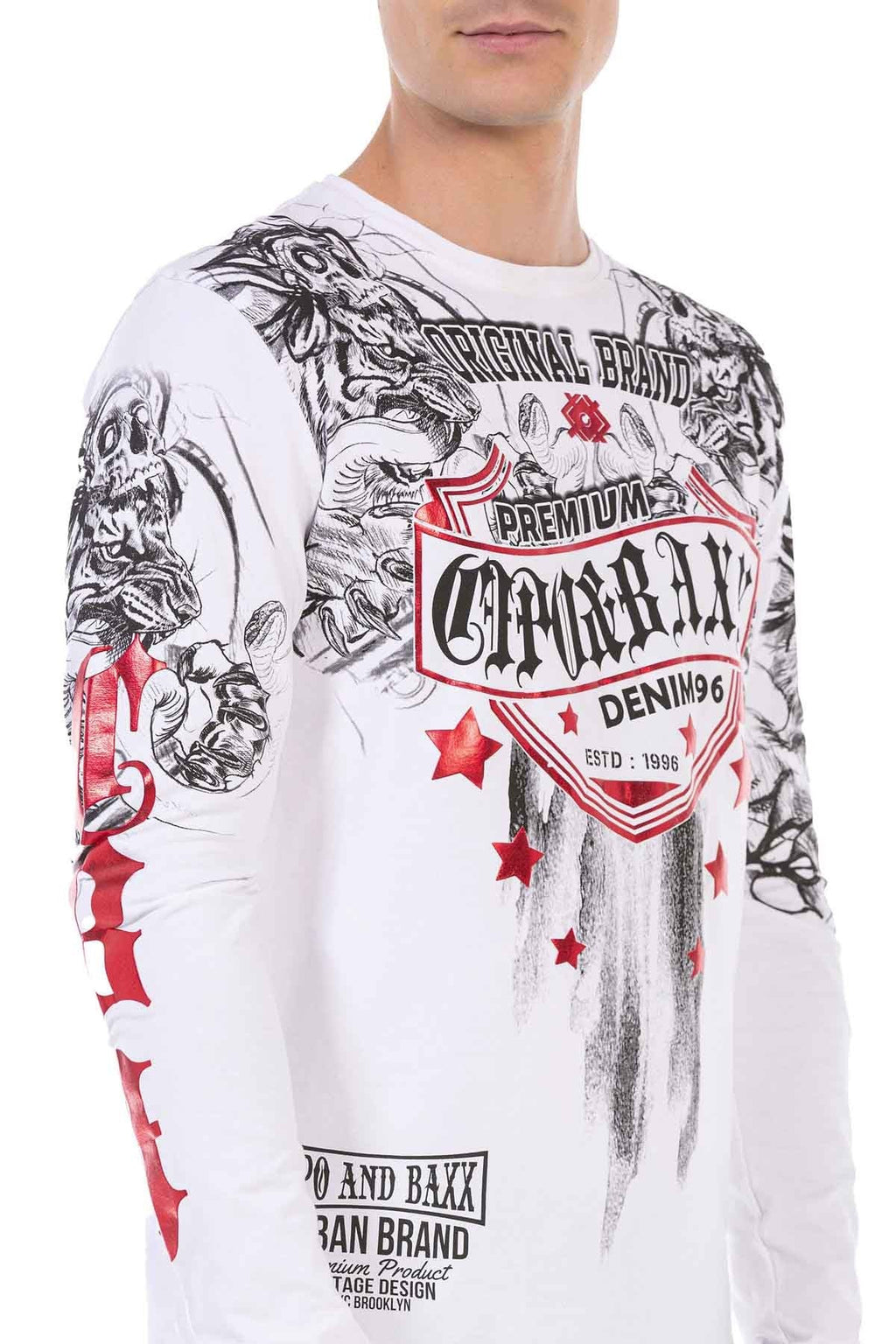 CL450 Glossy Print Lightweight Men's Sweatshirt