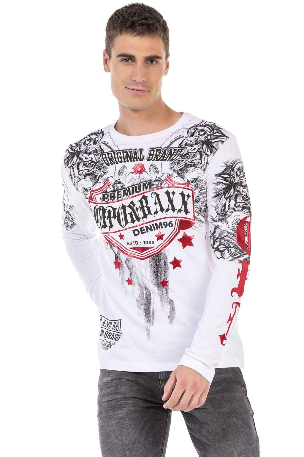 CL450 Glossy Print Lightweight Men's Sweatshirt
