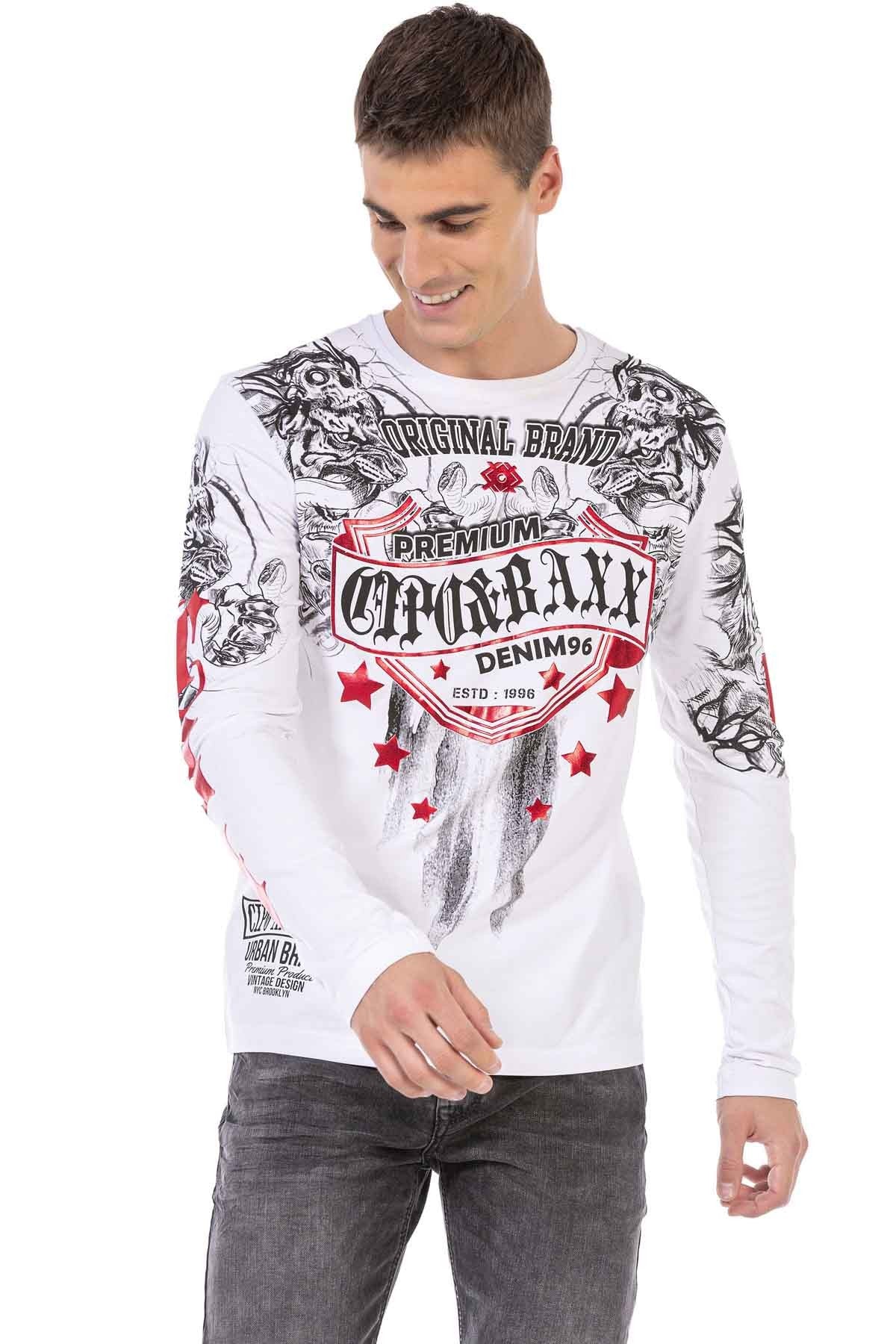CL450 Glossy Print Lightweight Men's Sweatshirt