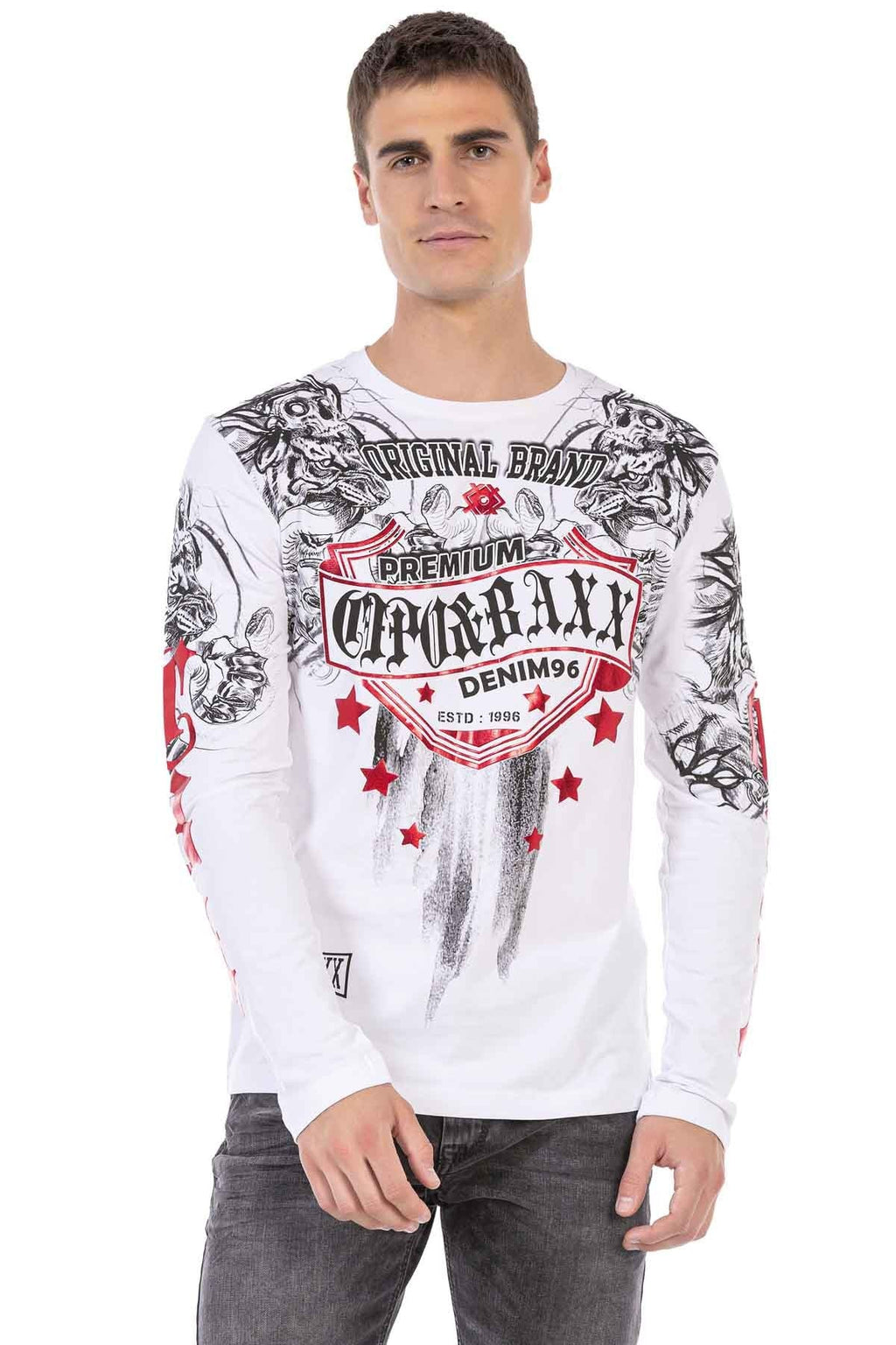 CL450 Glossy Print Lightweight Men's Sweatshirt