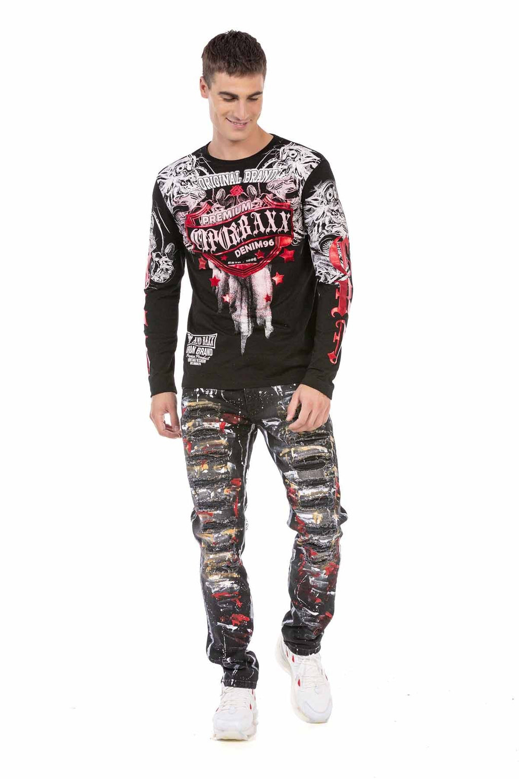 CL450 Glossy Print Lightweight Men's Sweatshirt