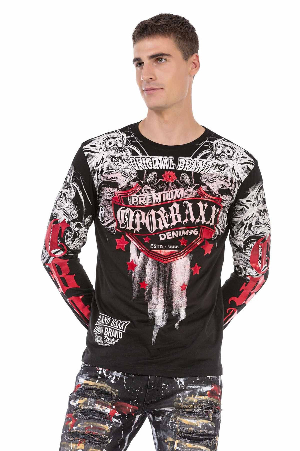 CL450 Glossy Print Lightweight Men's Sweatshirt