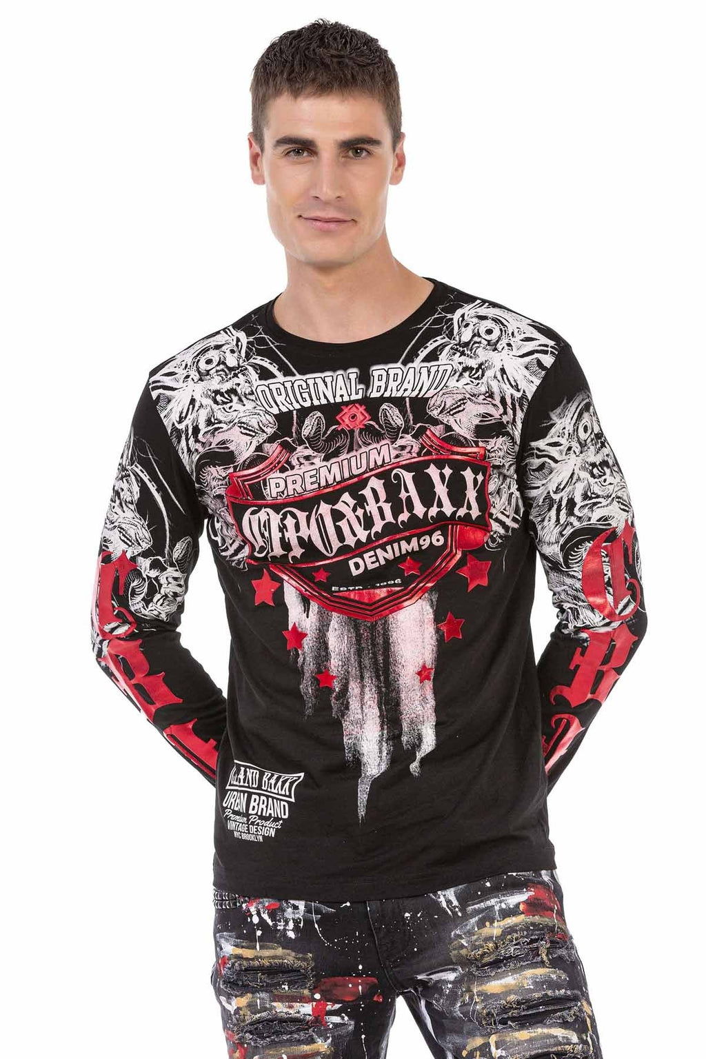 CL450 Glossy Print Lightweight Men's Sweatshirt