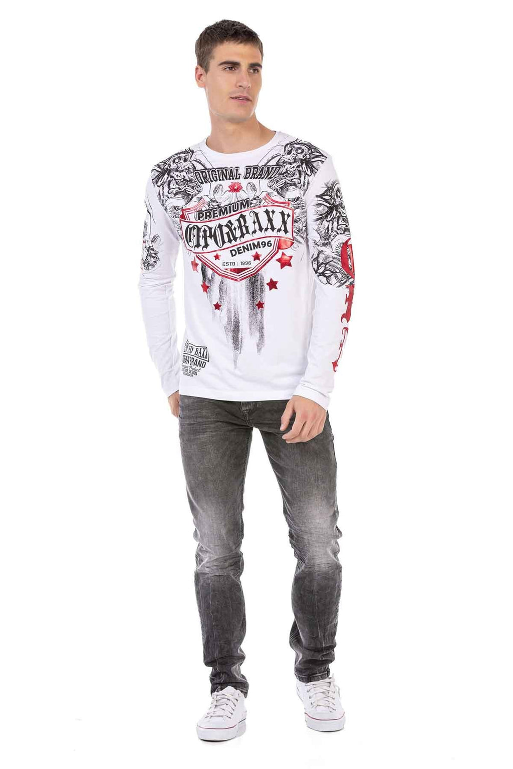 CL450 Glossy Print Lightweight Men's Sweatshirt