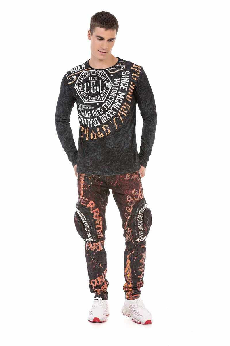 CL472 Patterned Sweatshirt