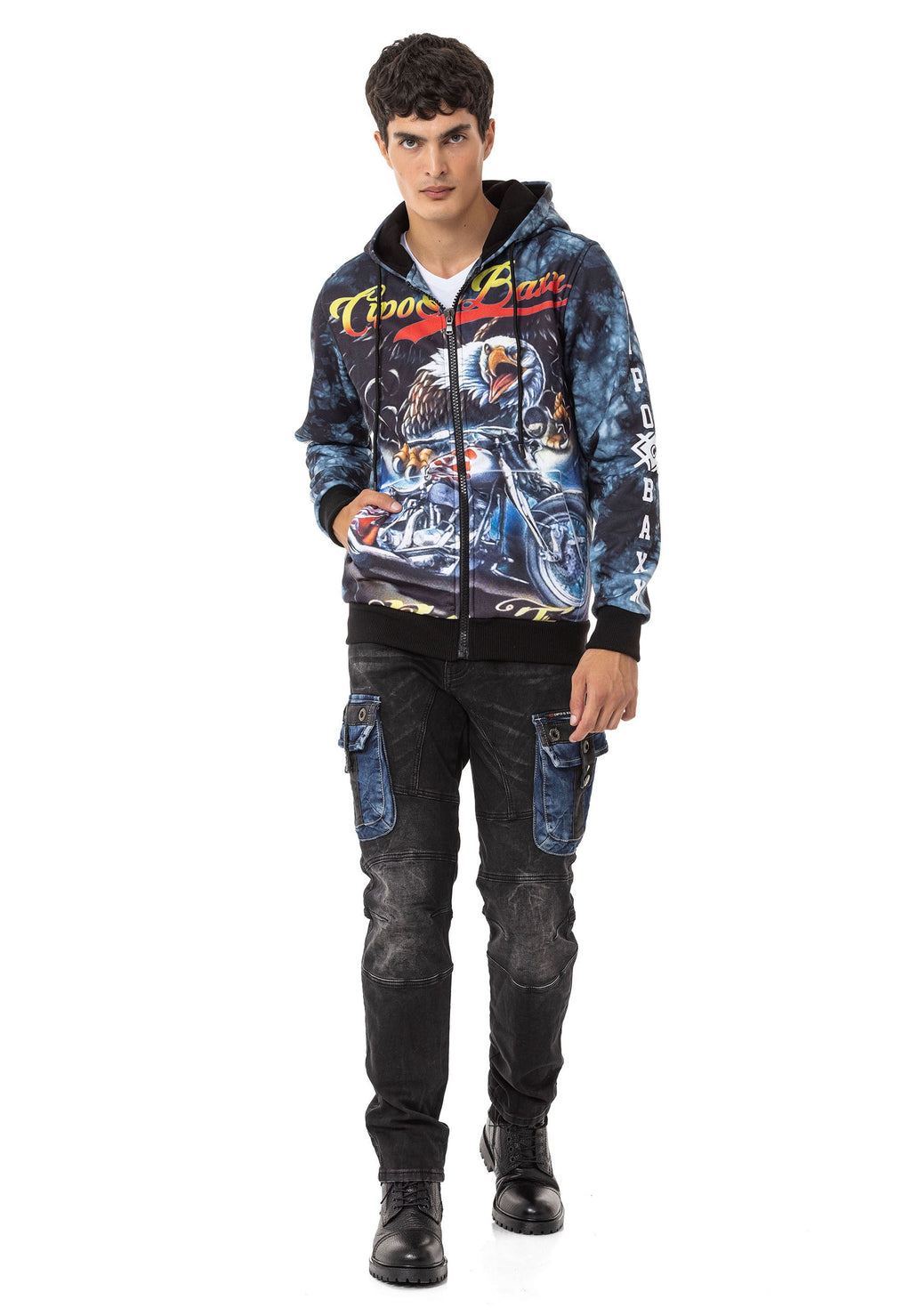 CL551 Men's Bold Graphic Hooded Sweatshirt