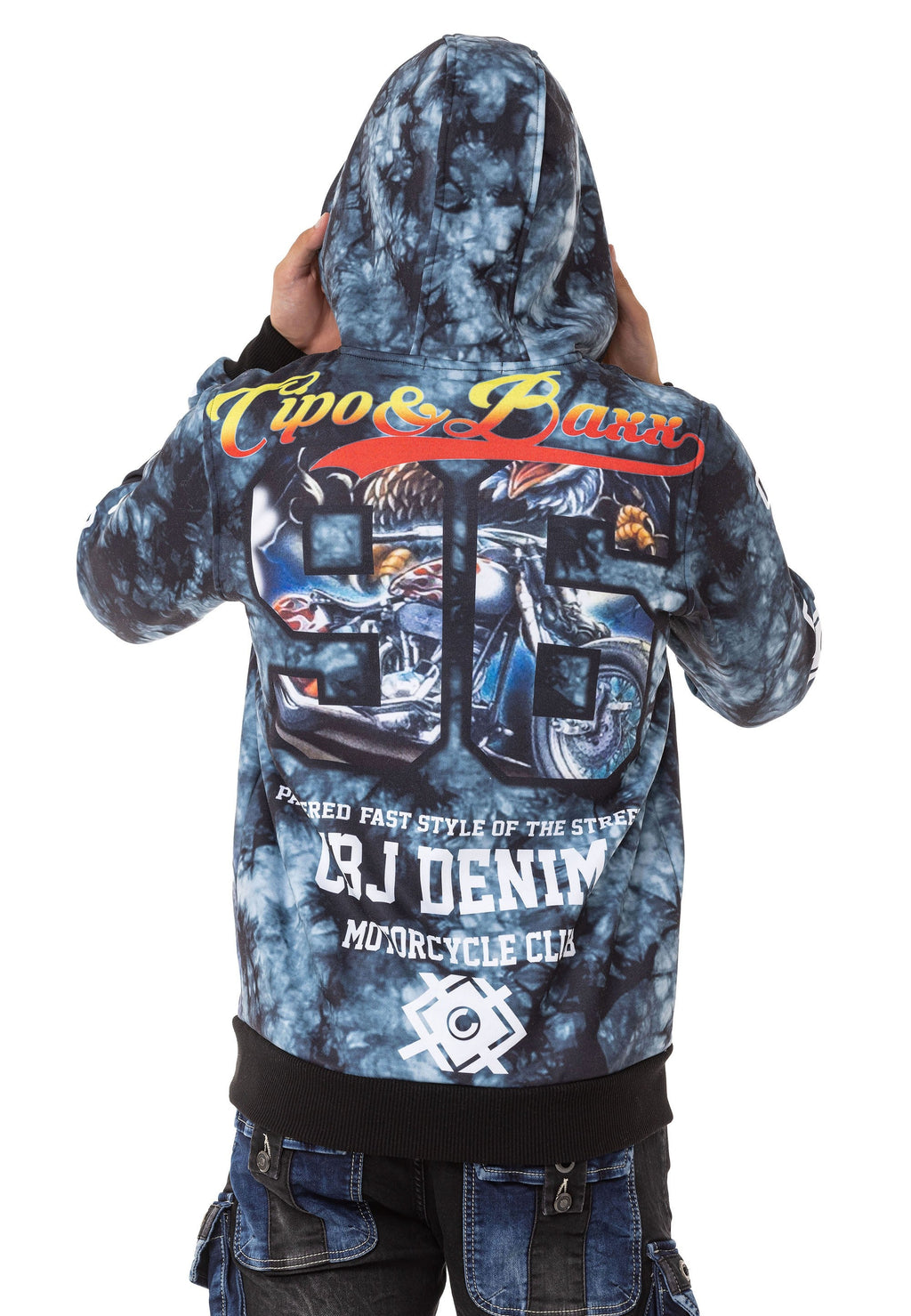 CL551 Men's Bold Graphic Hooded Sweatshirt