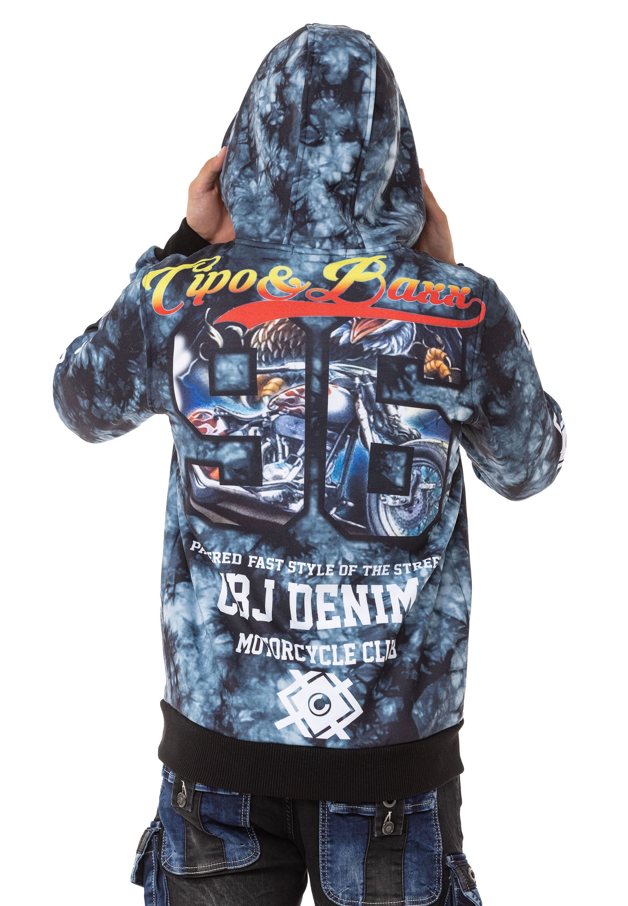 CL551 Men's Bold Graphic Hooded Sweatshirt