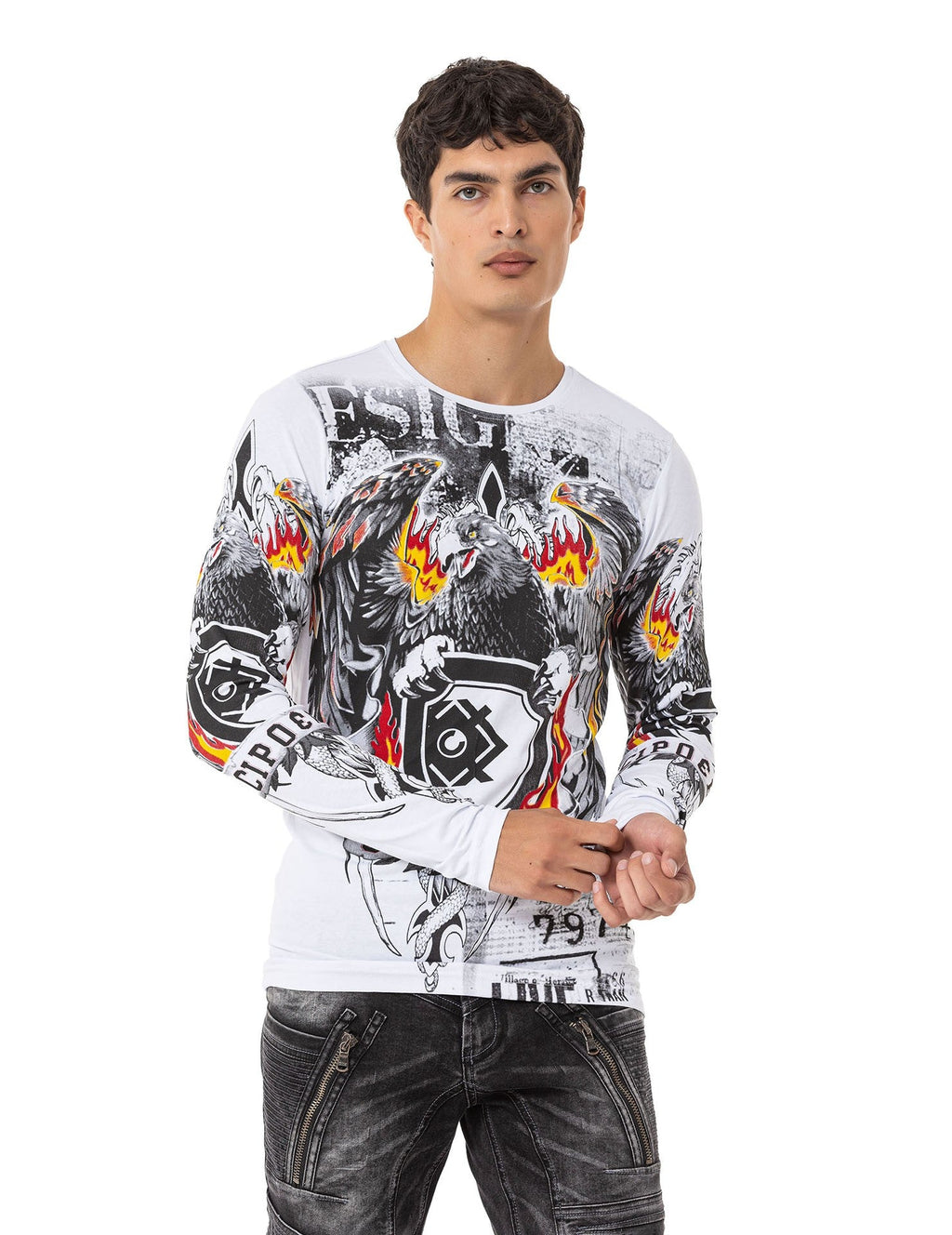 CL553 Men's Basic Zip-Up Urban Hoodie