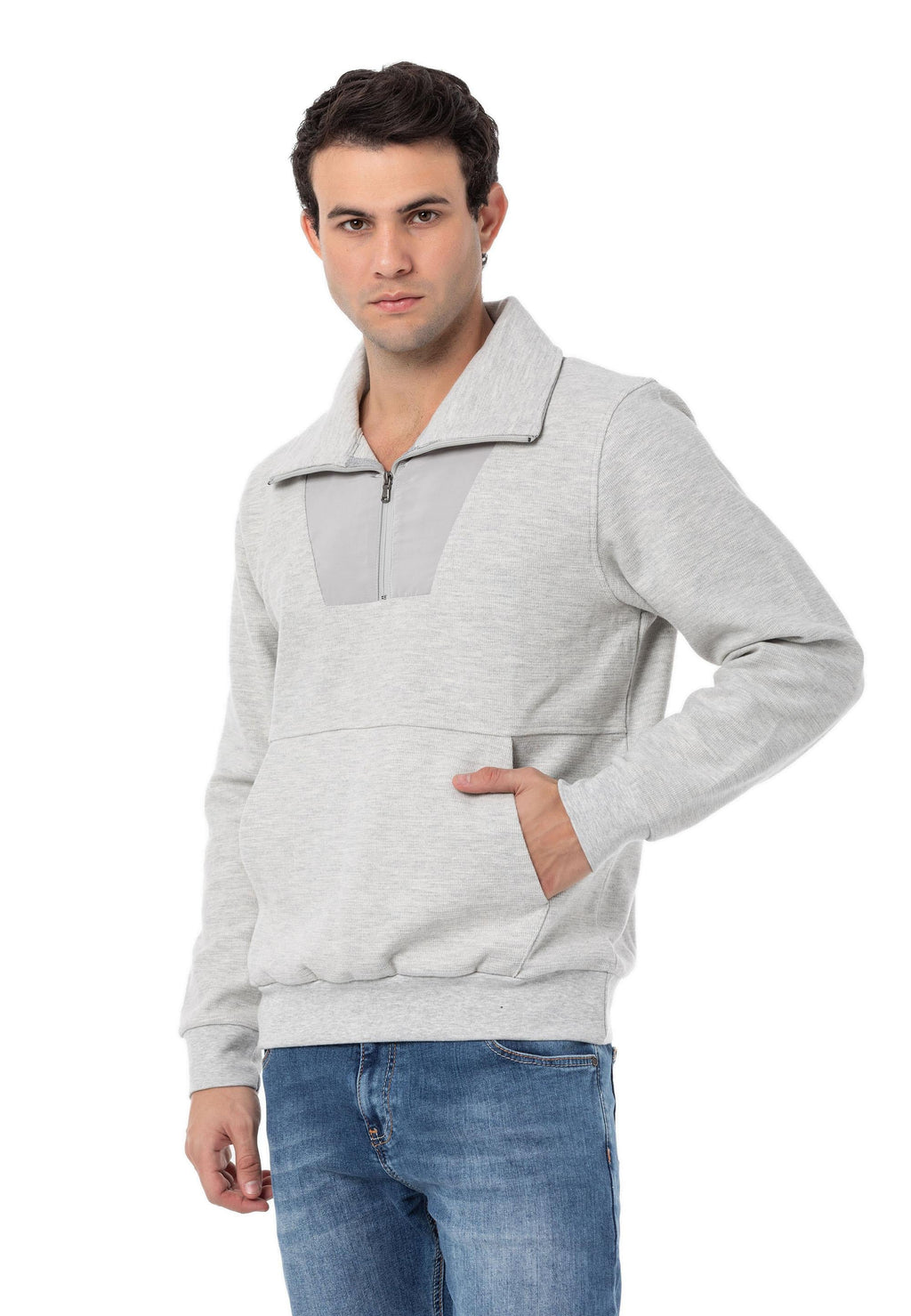 CL555 Men's Basic Zip Hoodie – Hooded Zip Sweatshirt, Everyday Relaxed Fit