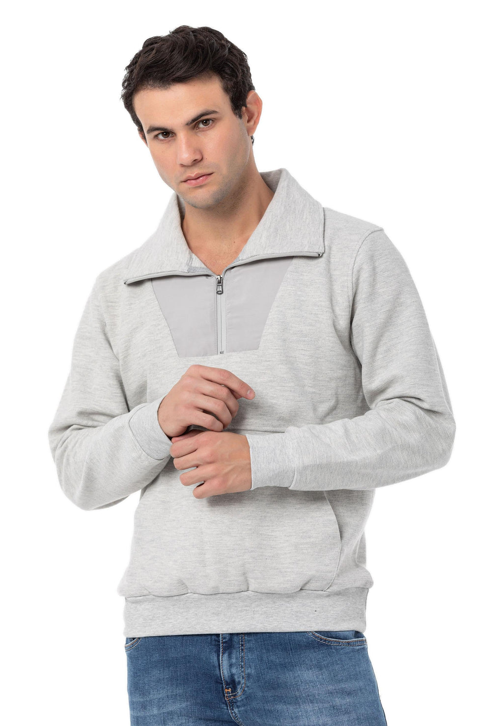 CL555 Men's Basic Zip Hoodie – Hooded Zip Sweatshirt, Everyday Relaxed Fit