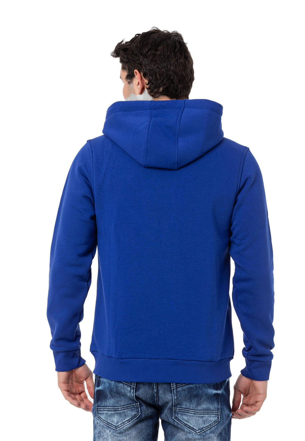 CL556 Men's Basic Zip Sweatshirt – Everyday Relaxed Fit, Soft Texture Zip Hoodie