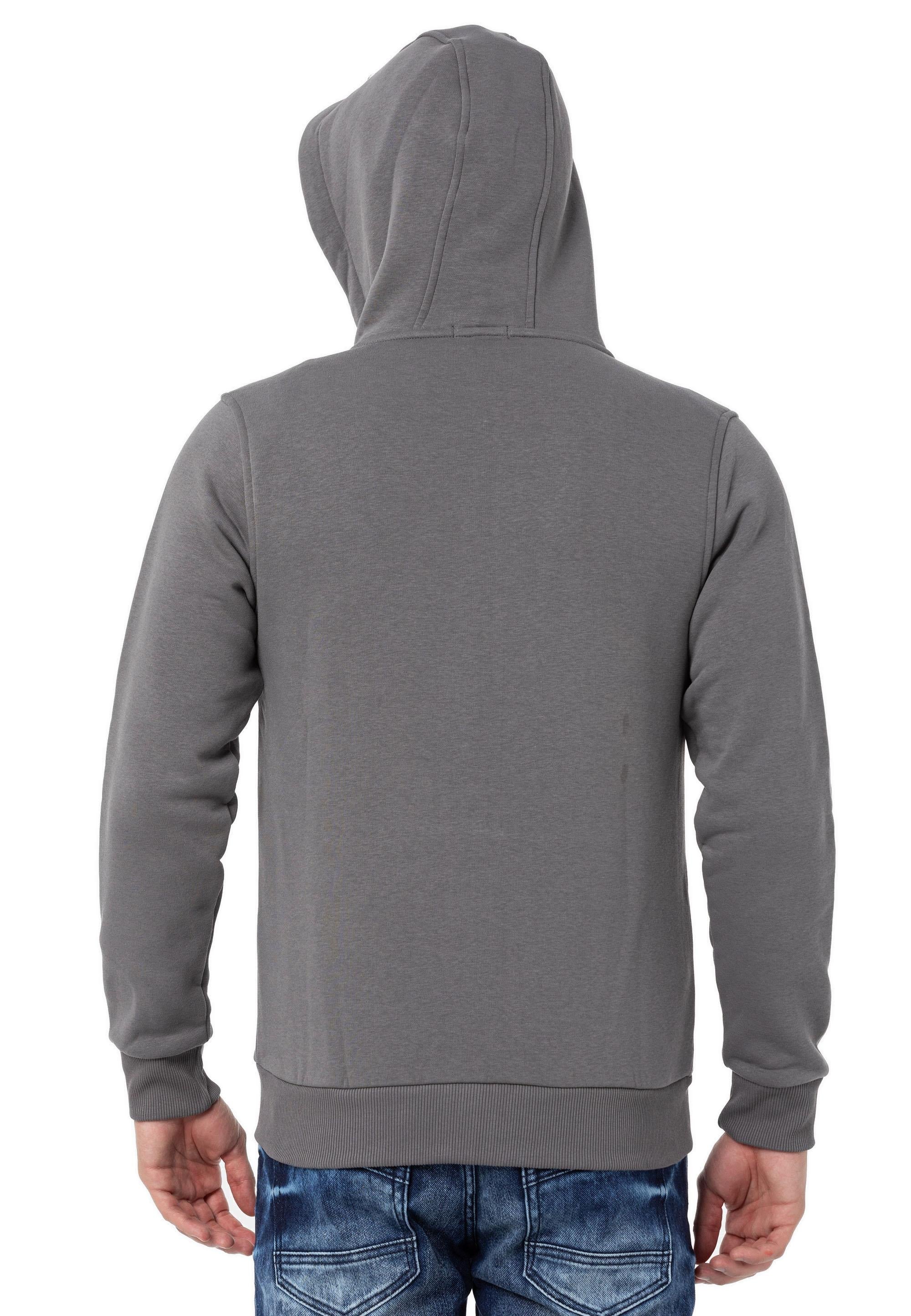 CL556 Men's Basic Zip Sweatshirt – Everyday Relaxed Fit, Soft Texture Zip Hoodie