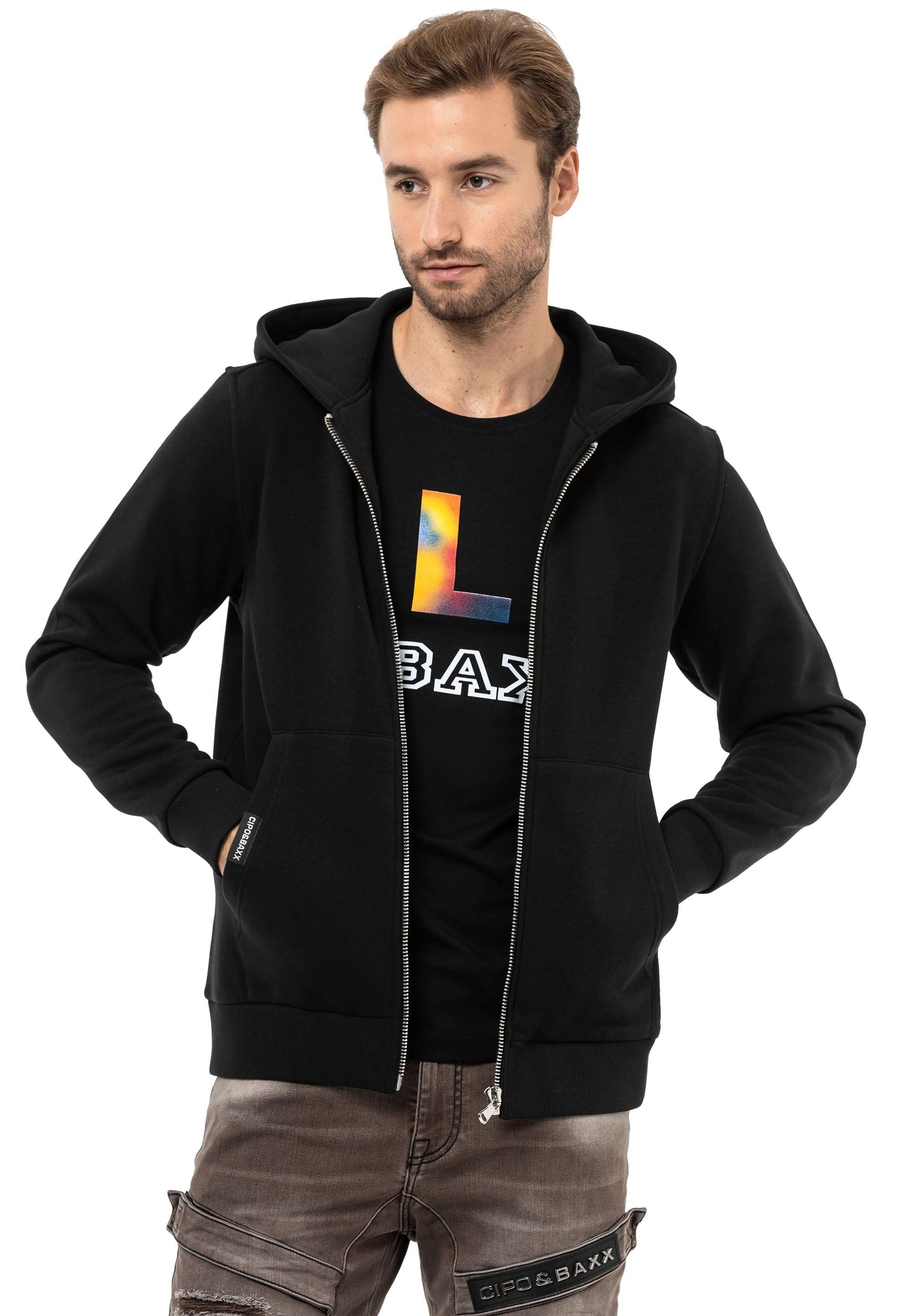 CL556 Men's Basic Zip Sweatshirt – Everyday Relaxed Fit, Soft Texture Zip Hoodie