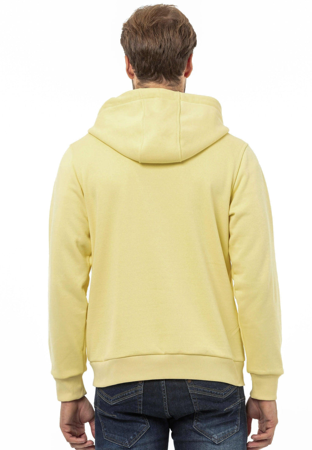 CL556 Men's Basic Zip Sweatshirt – Everyday Relaxed Fit, Soft Texture Zip Hoodie