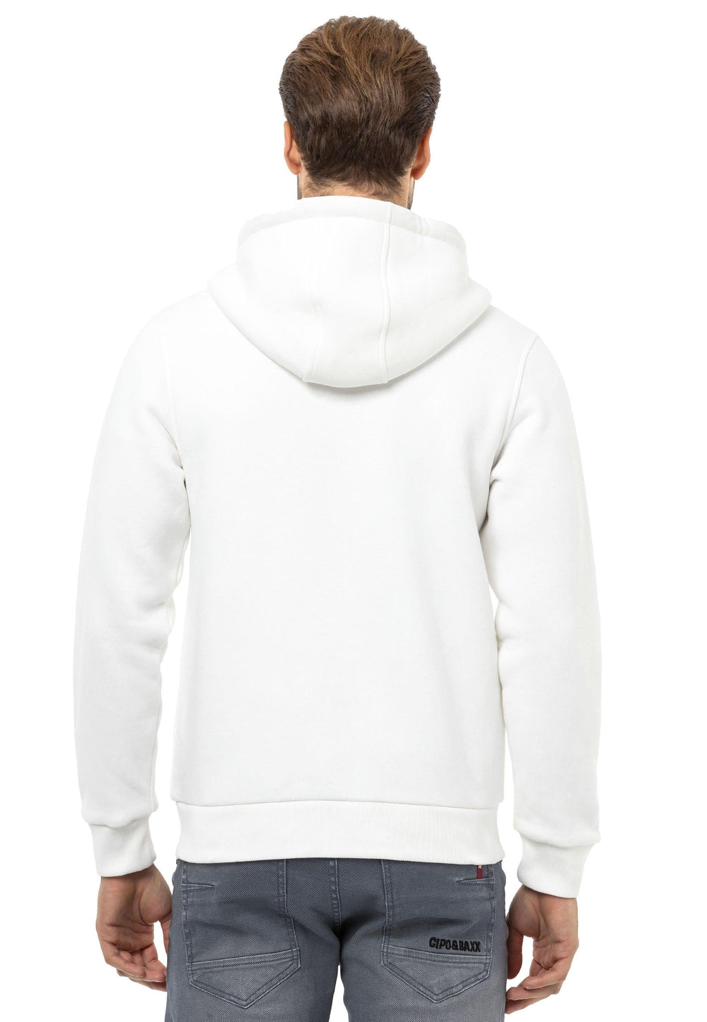 CL556 Men's Basic Zip Sweatshirt – Everyday Relaxed Fit, Soft Texture Zip Hoodie