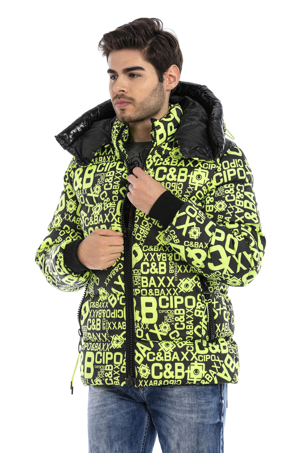 CM193 CIPO & BAXX Printed Puffer Jacket