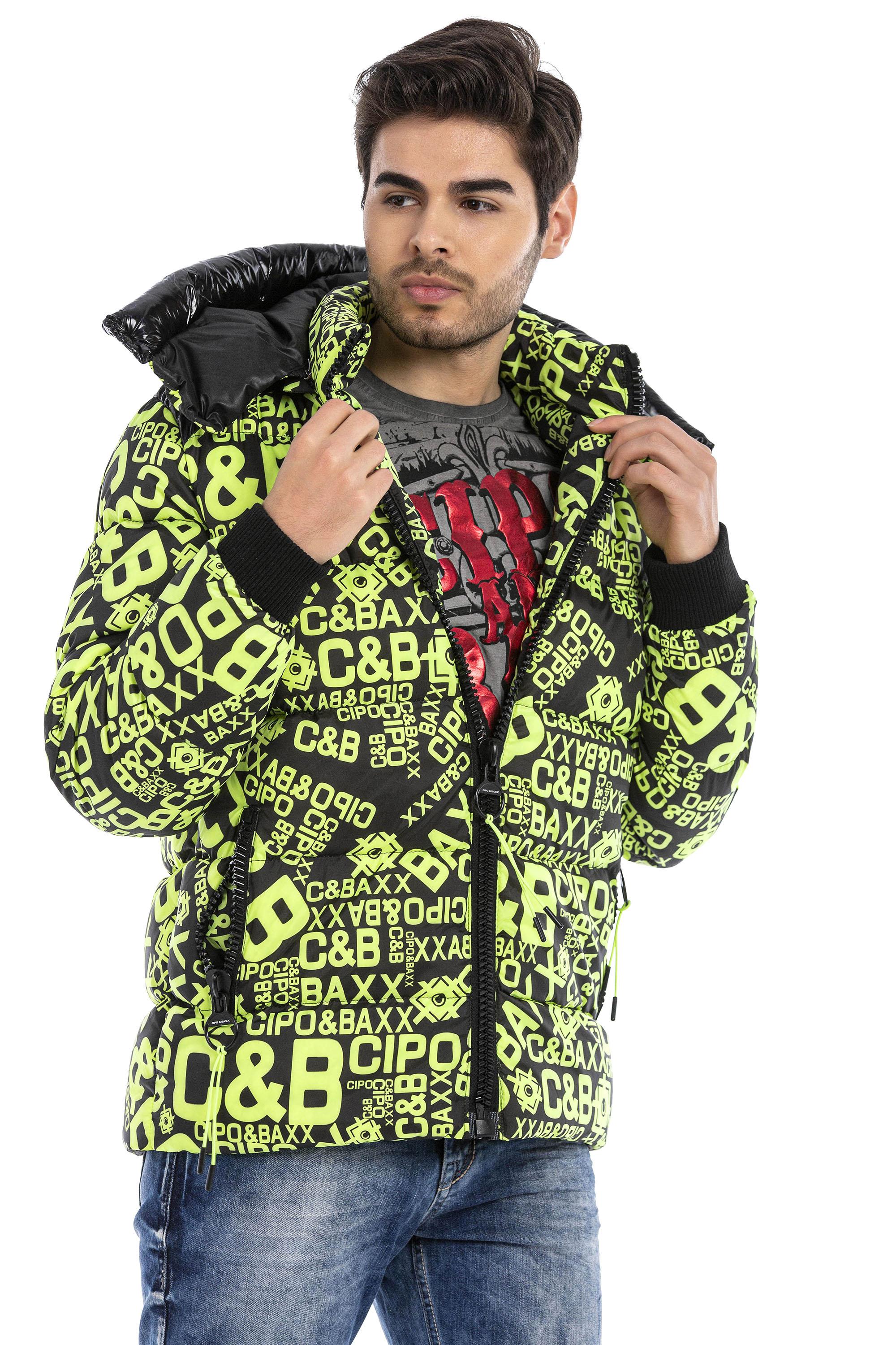 CM193 CIPO & BAXX Printed Puffer Jacket