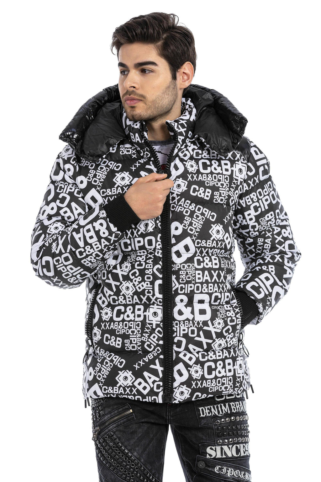 CM193 CIPO & BAXX Printed Puffer Jacket