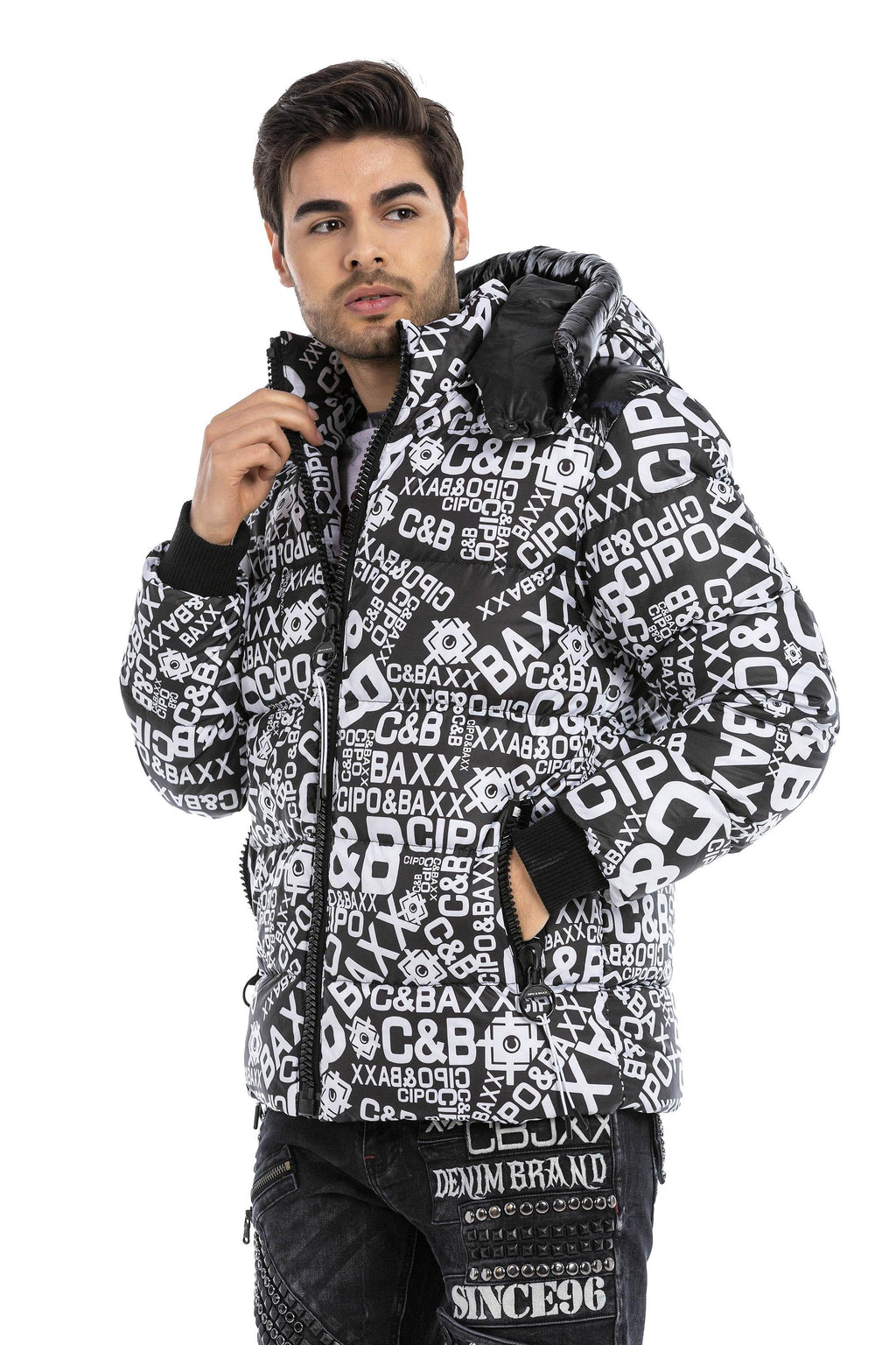 CM193 CIPO & BAXX Printed Puffer Jacket
