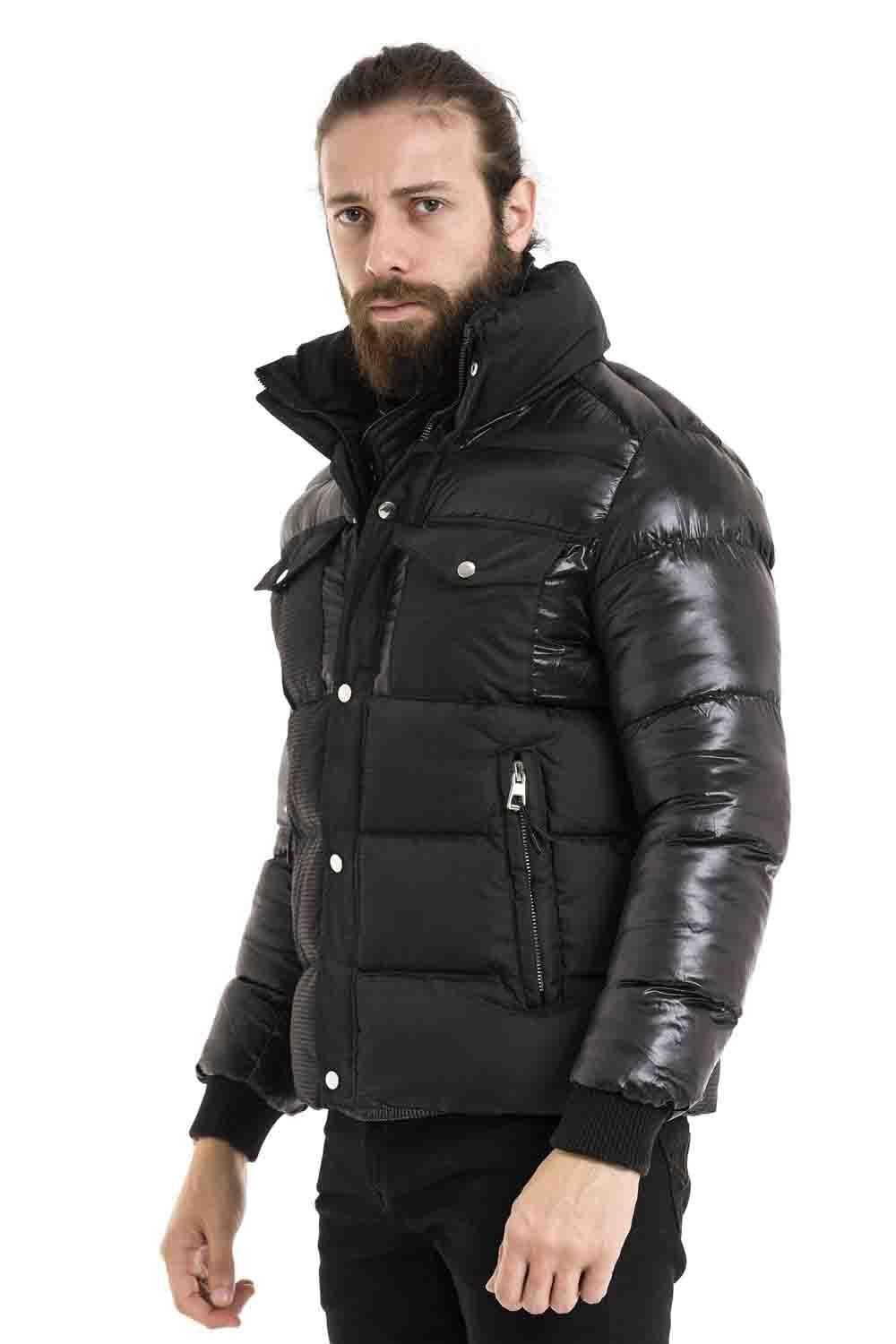 CM208 Black Men's Puffer Jacket