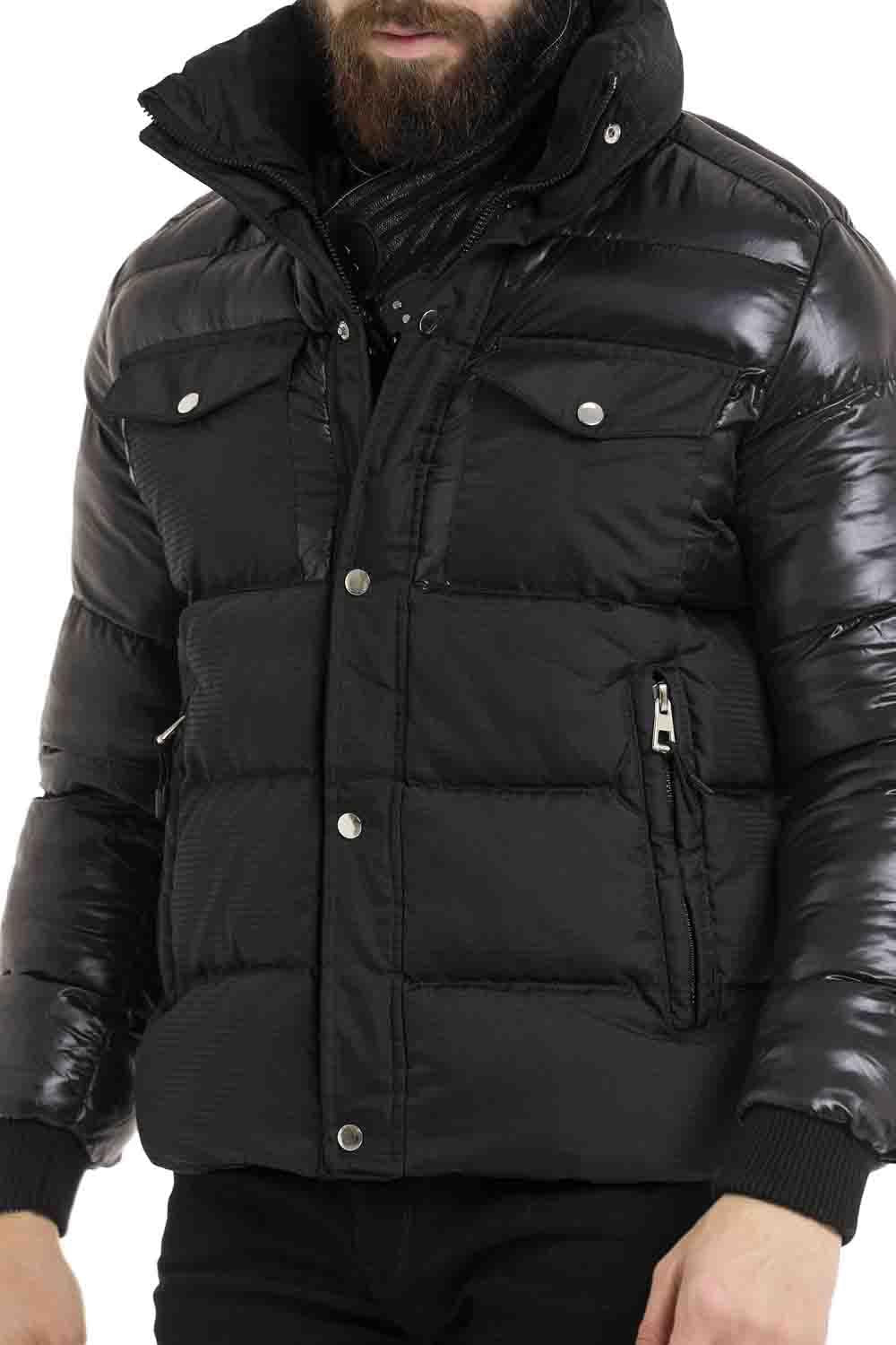 CM208 Black Men's Puffer Jacket