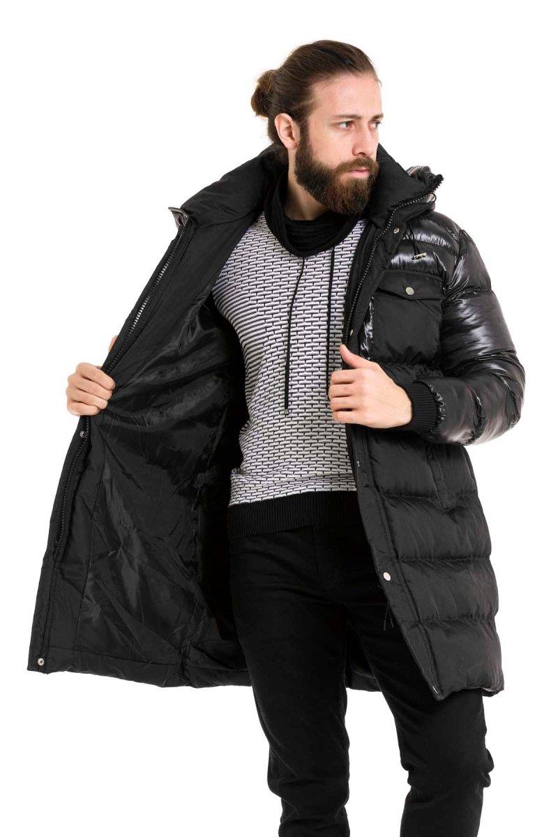 CM209 Black Oversized Puffer Jacket