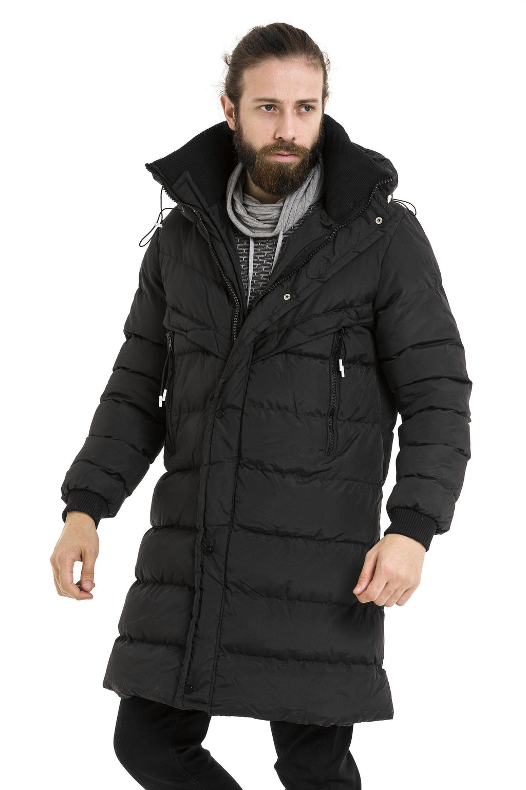 CM213 Knee-Length Men's Puffer Jacket