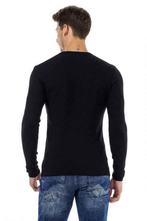 CP169 V-Neck Slim Fit Basic Men's Knit Sweater