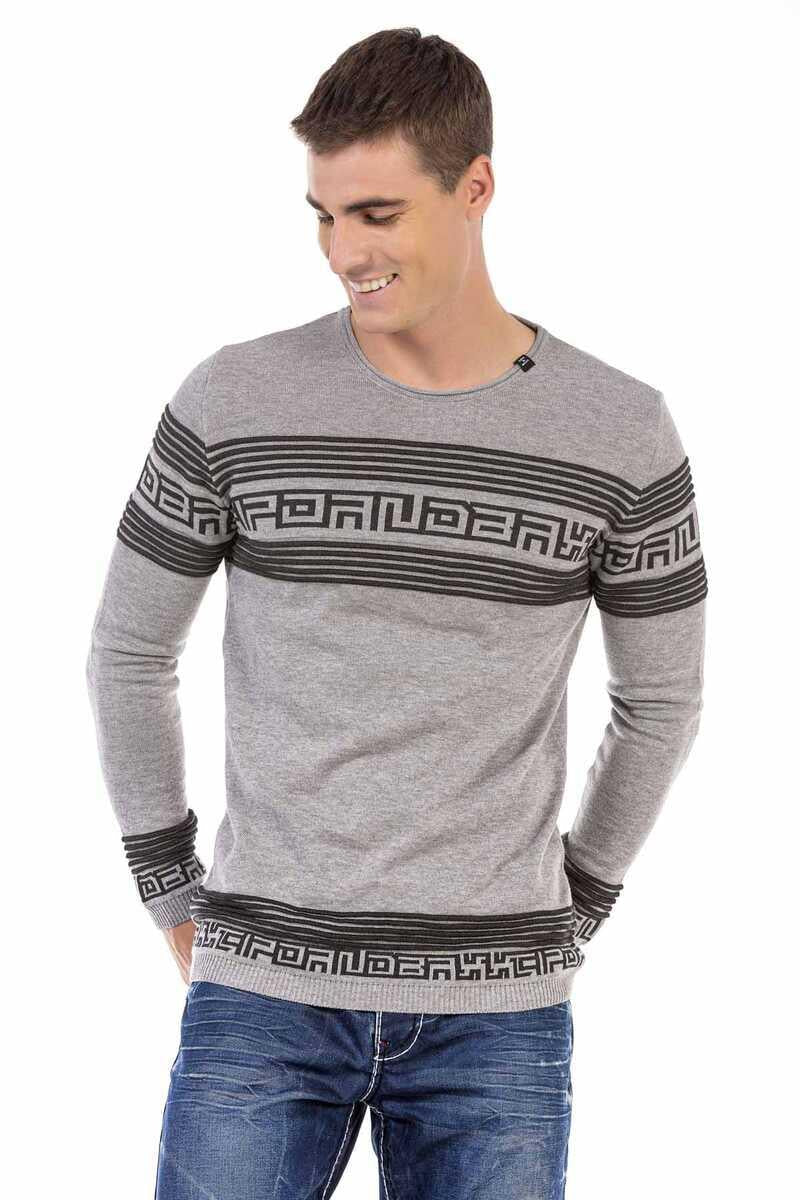 CP243 Patterned Men's Sweater