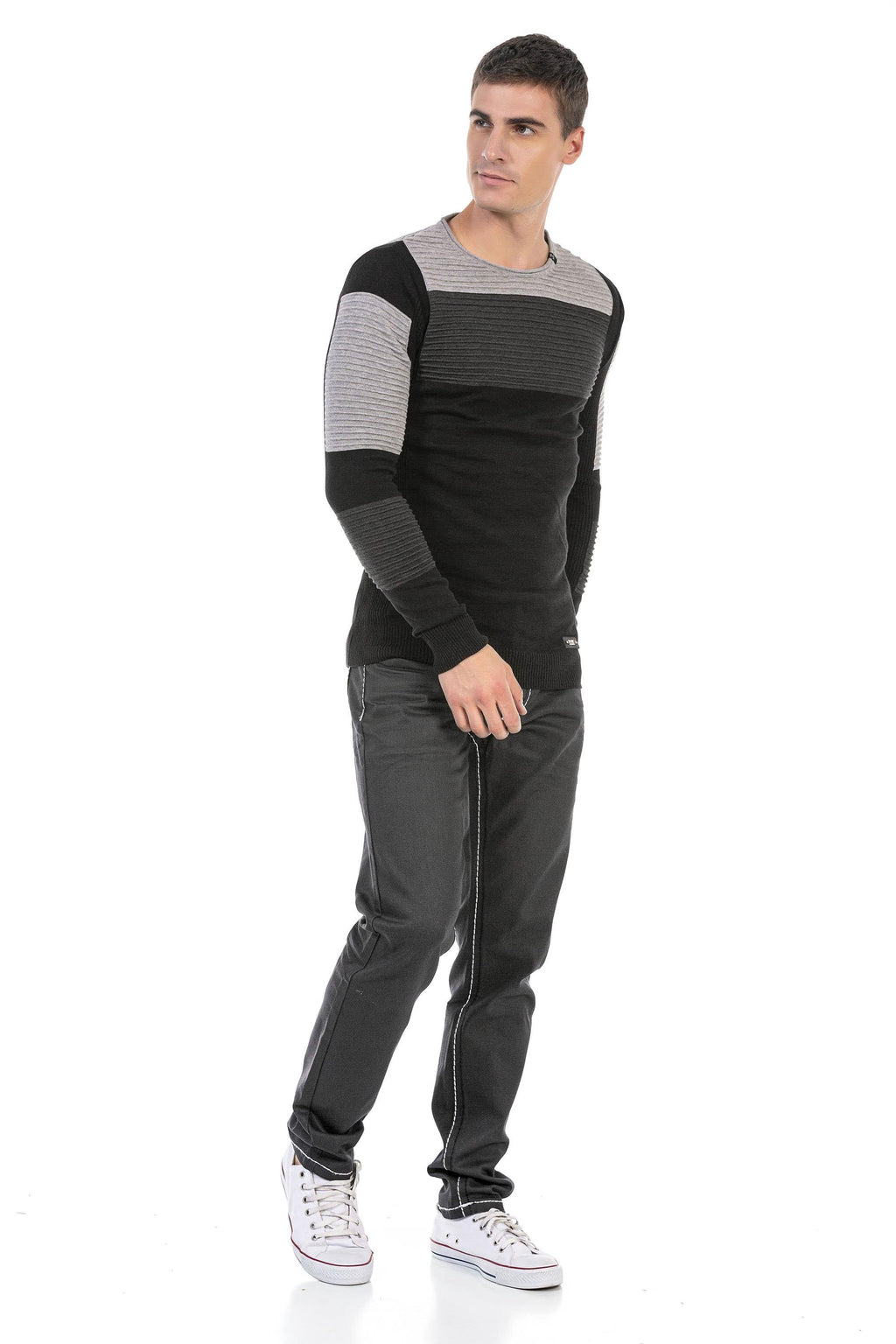 CP247 Textured Men's Sweater