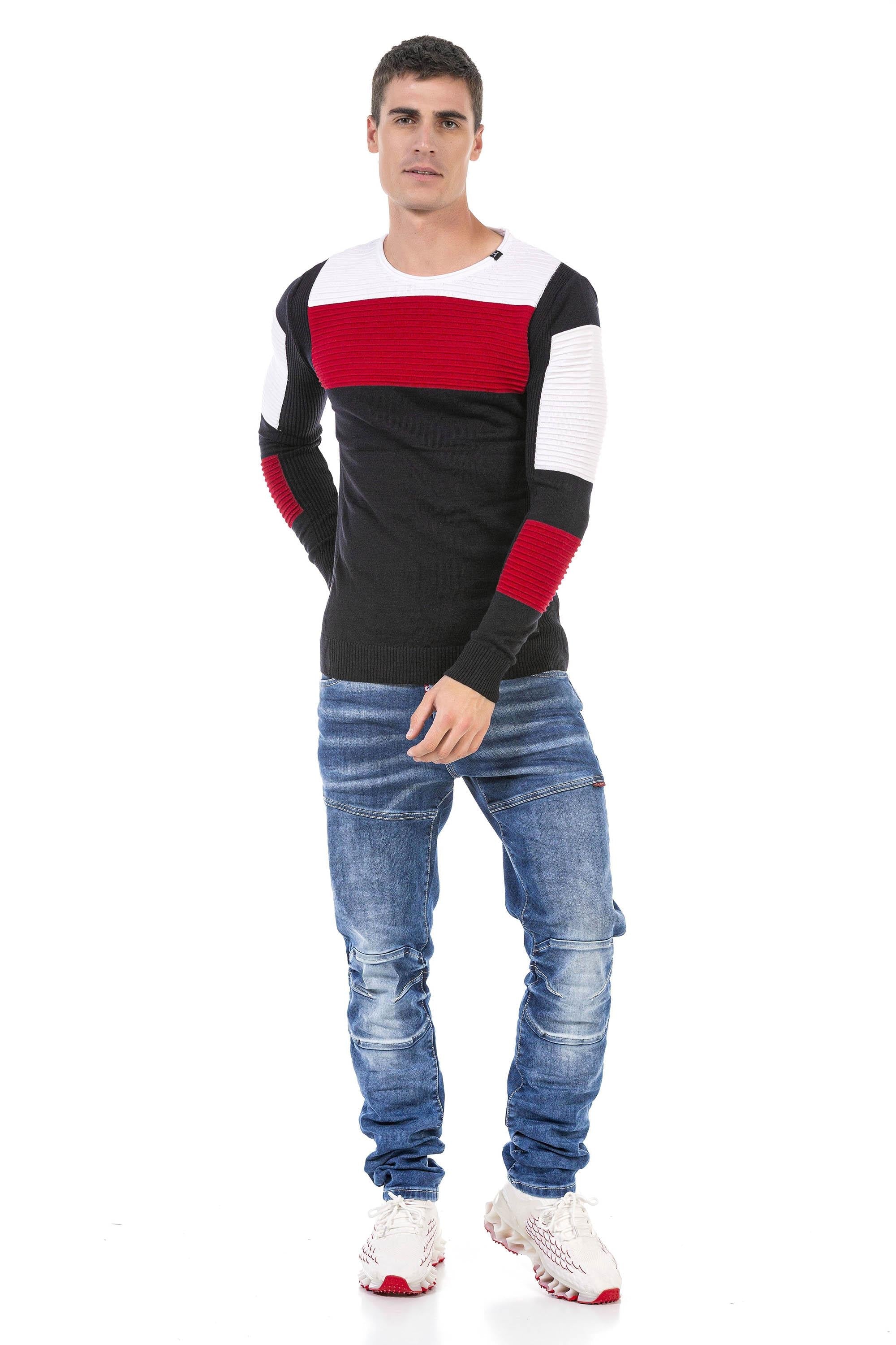 CP247 Textured Men's Sweater