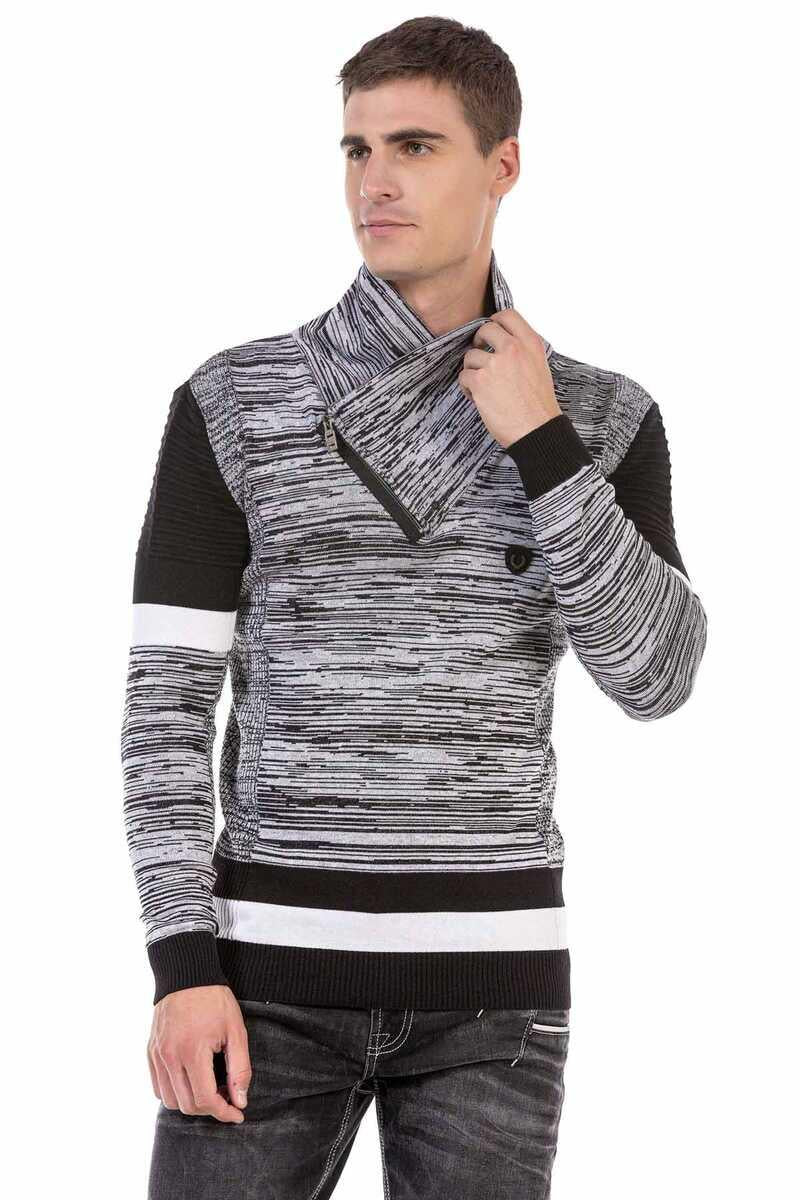 CP250 Shawl Collar Textured Men's Sweater